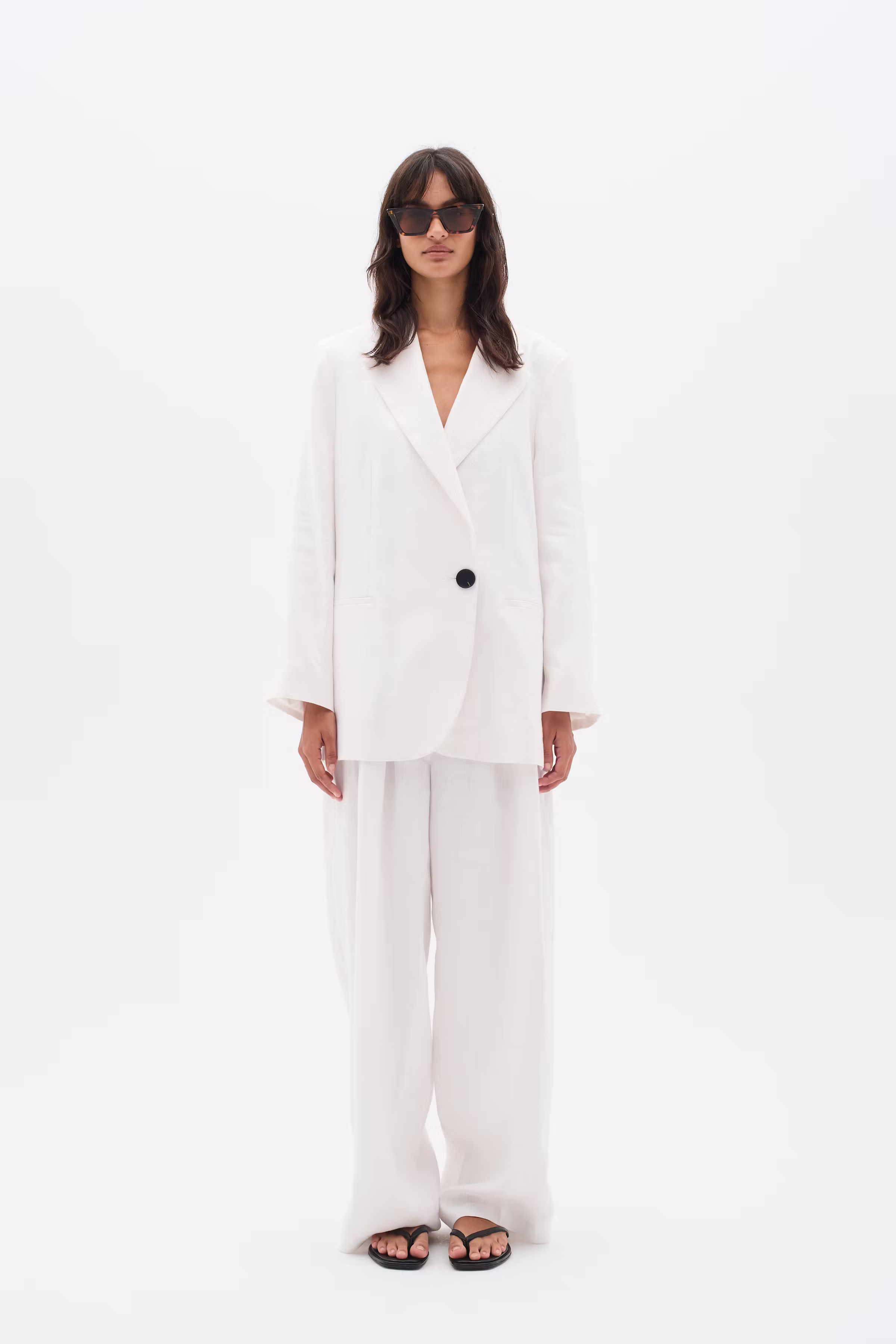 YaizaIW Leinen Blazer LOOKBOOK FRONT 30110461-300001