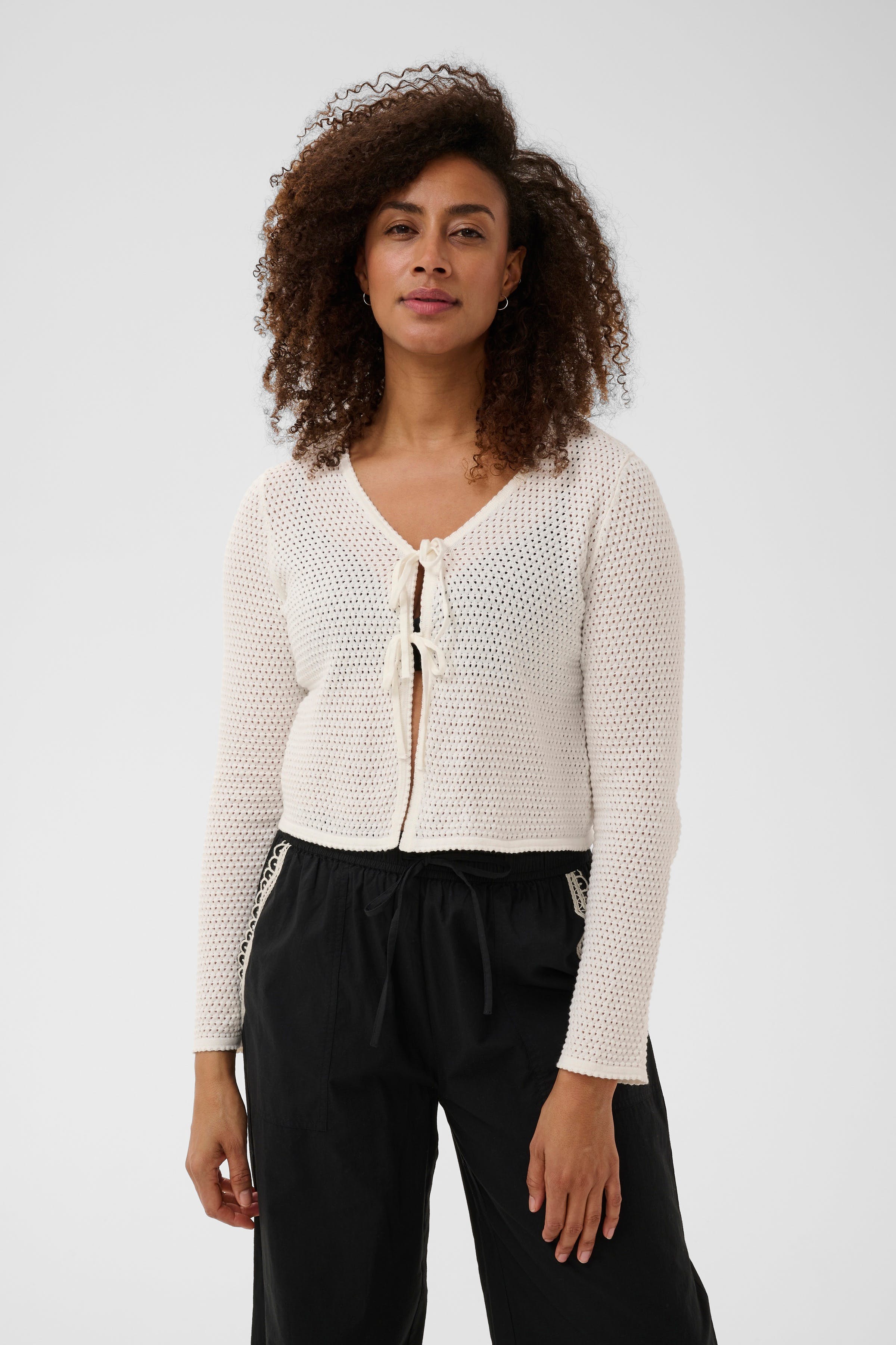 ZayraPW Cardigan in hydrangea / blue colour