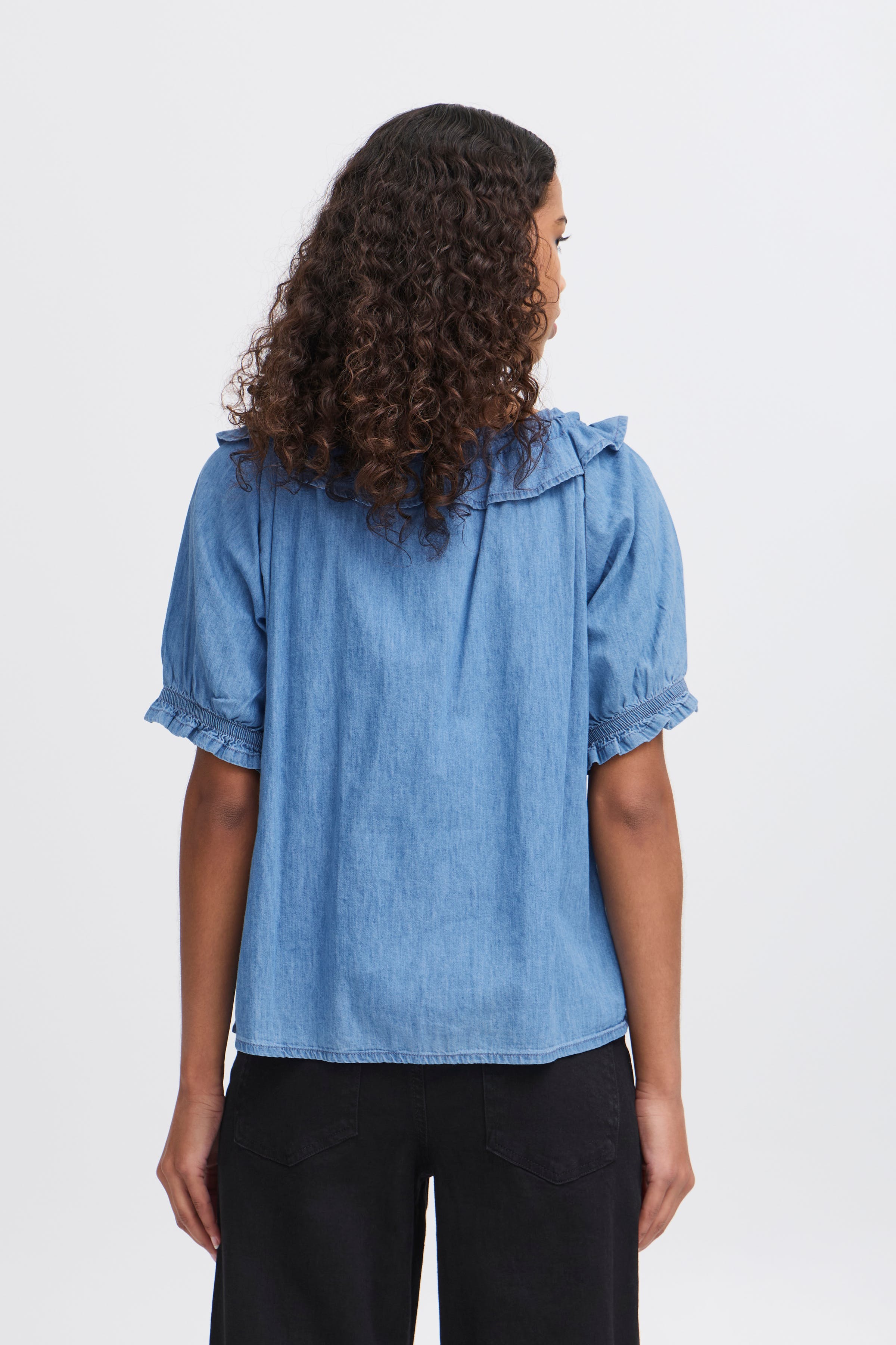 IHBARCY Kortermet bluse LOOKBOOK BACK 20122683-204346