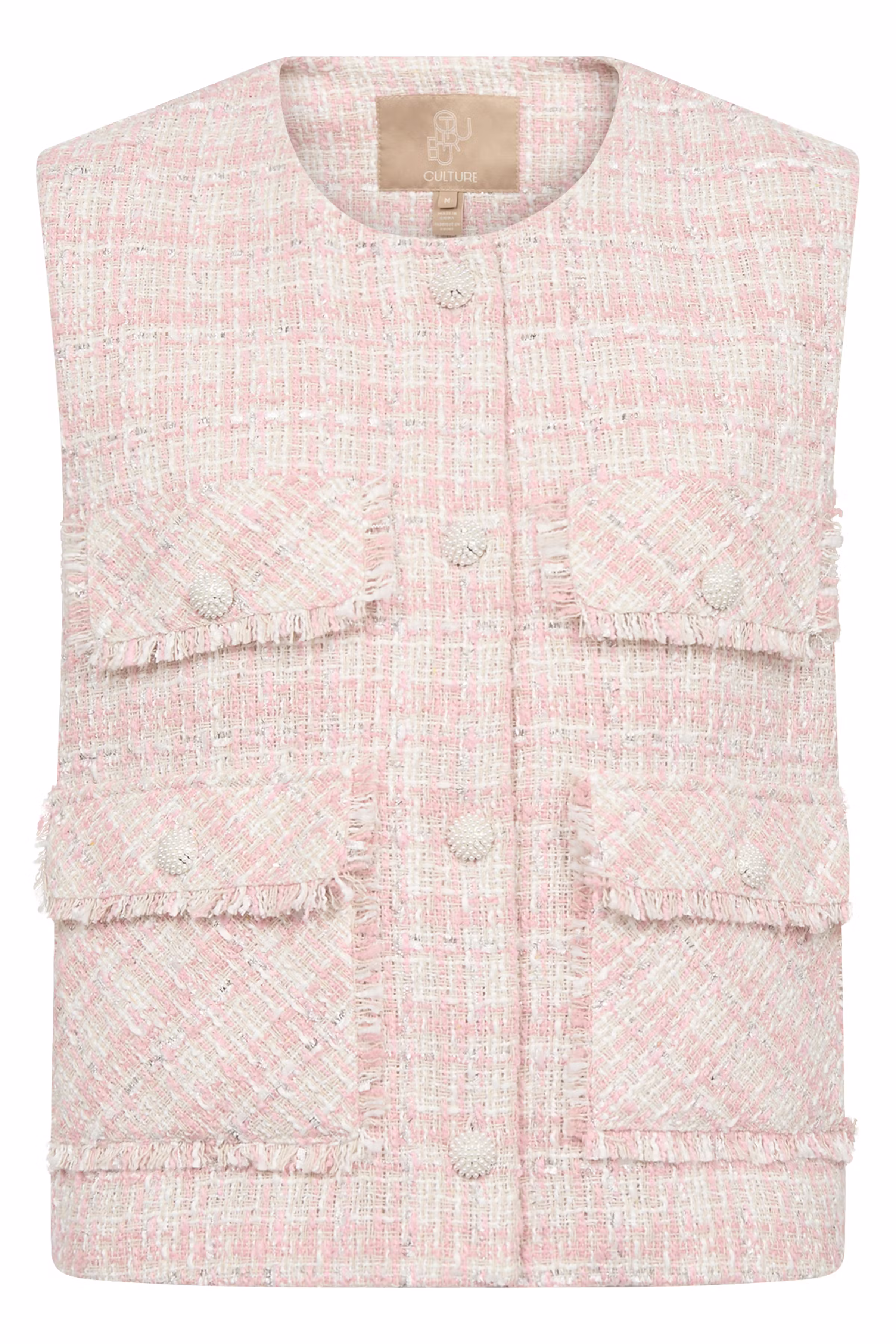 CUcoca Bouclé waistcoat PACK FRONT 50111793-107452