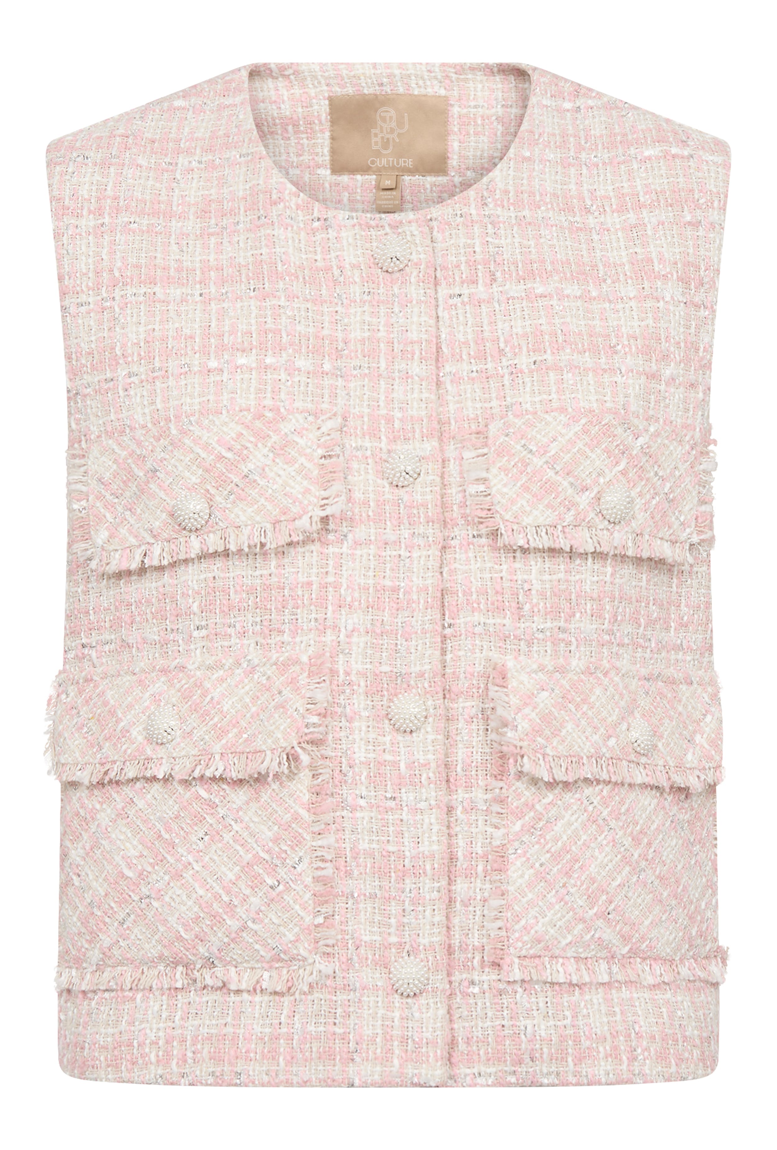 CUcoca Bouclé waistcoat PACK FRONT 50111793-107452