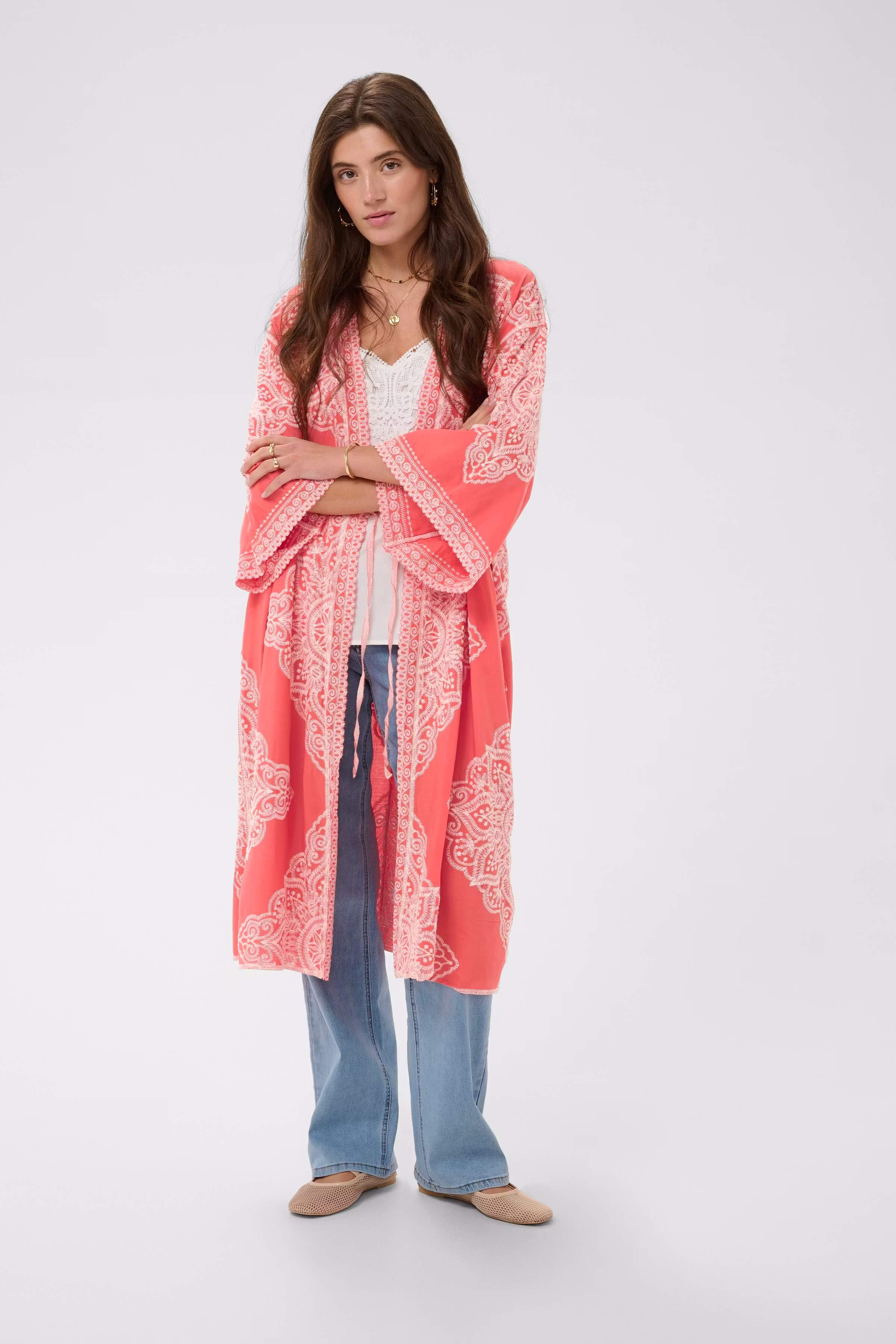 CRTyla Kimono lång LOOKBOOK FRONT 10613807-1000080