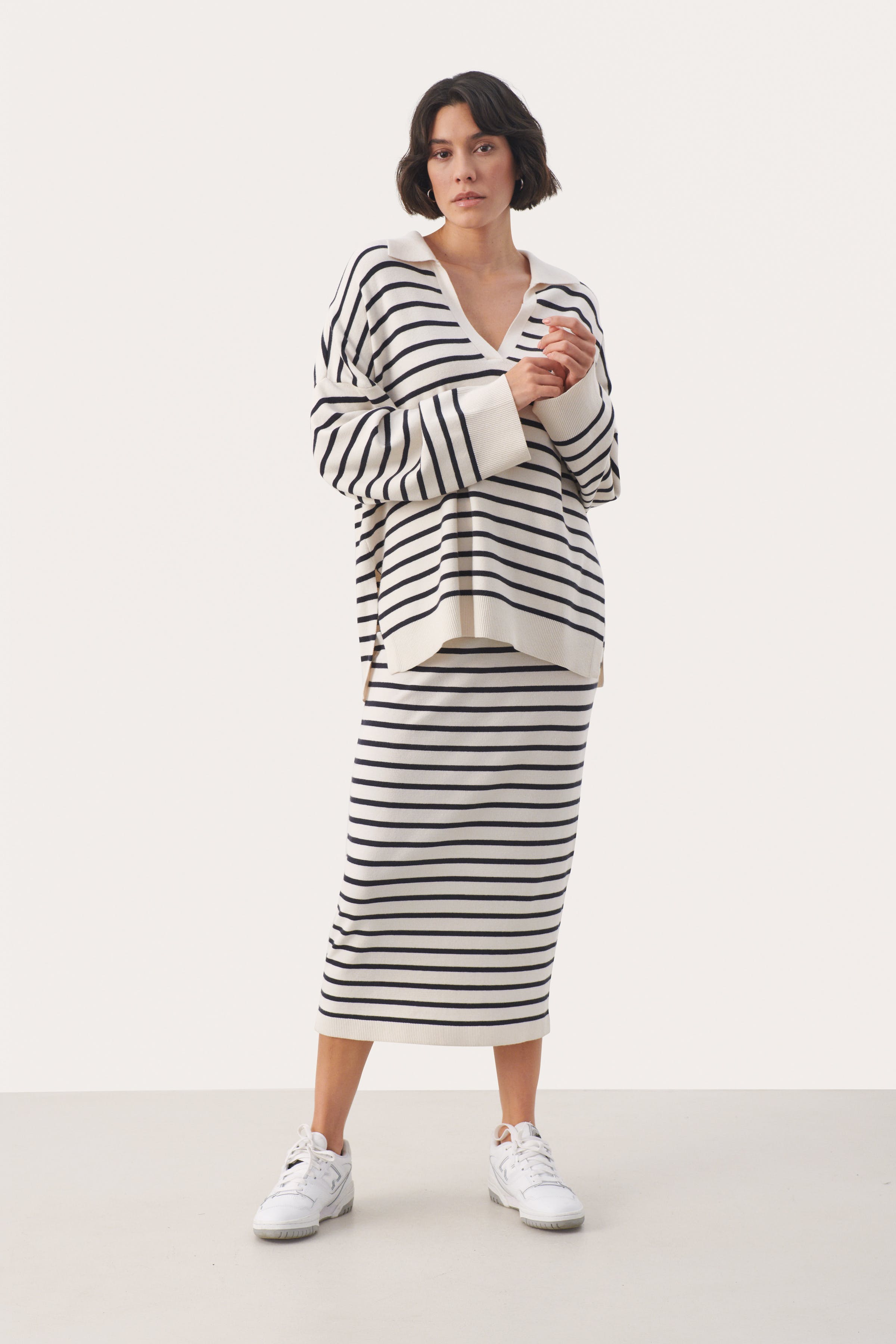 NataraPW Striktrøje LOOKBOOK FRONT 30308438-302788