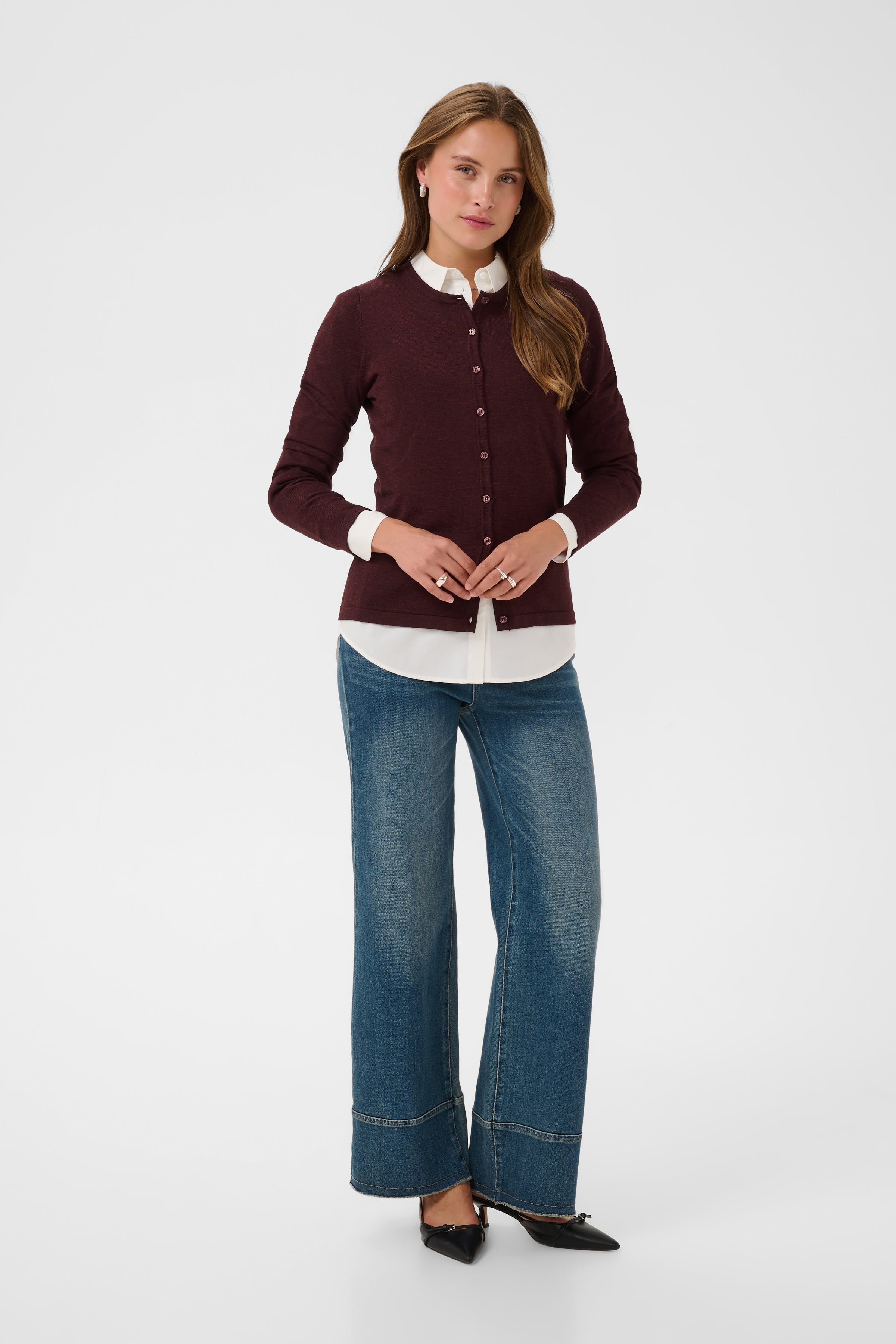 MilaSZ R-Neck Cardigan LOOKBOOK FRONT 30500005-1921181