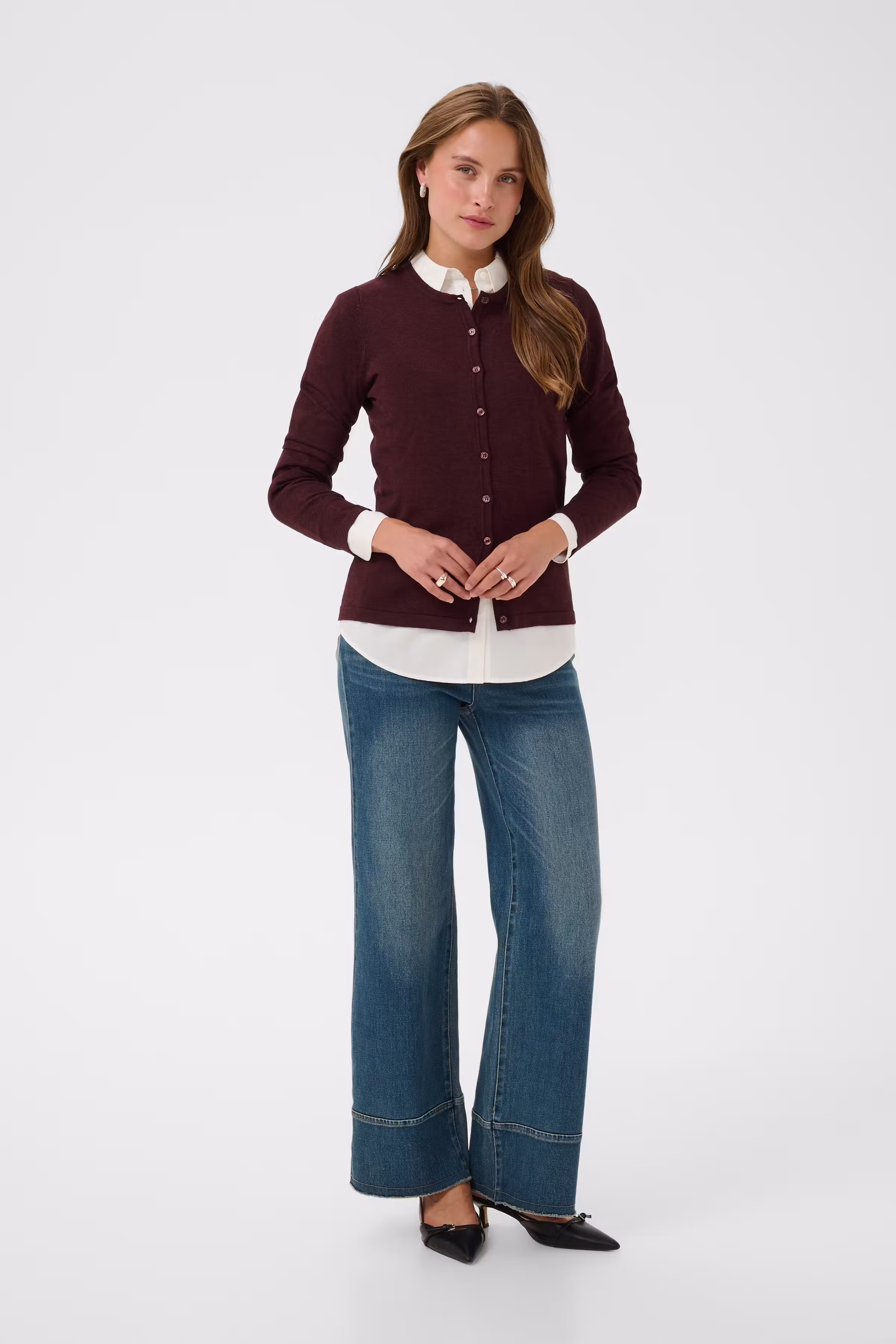 MilaSZ R-Neck Cardigan LOOKBOOK FRONT 30500005-1921181