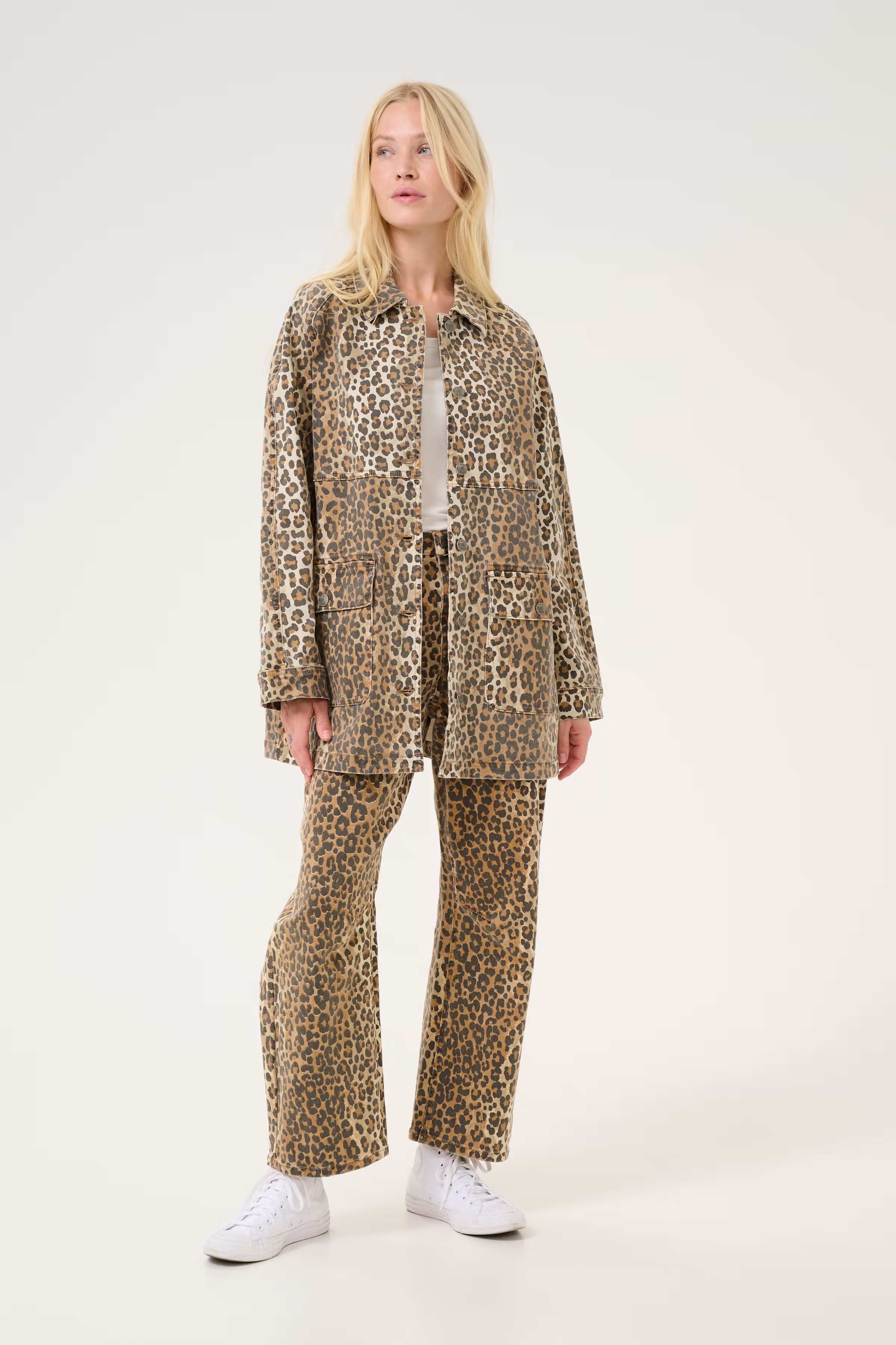 CUaliena Leopard Skjortejakke LOOKBOOK FRONT 50111657-107355
