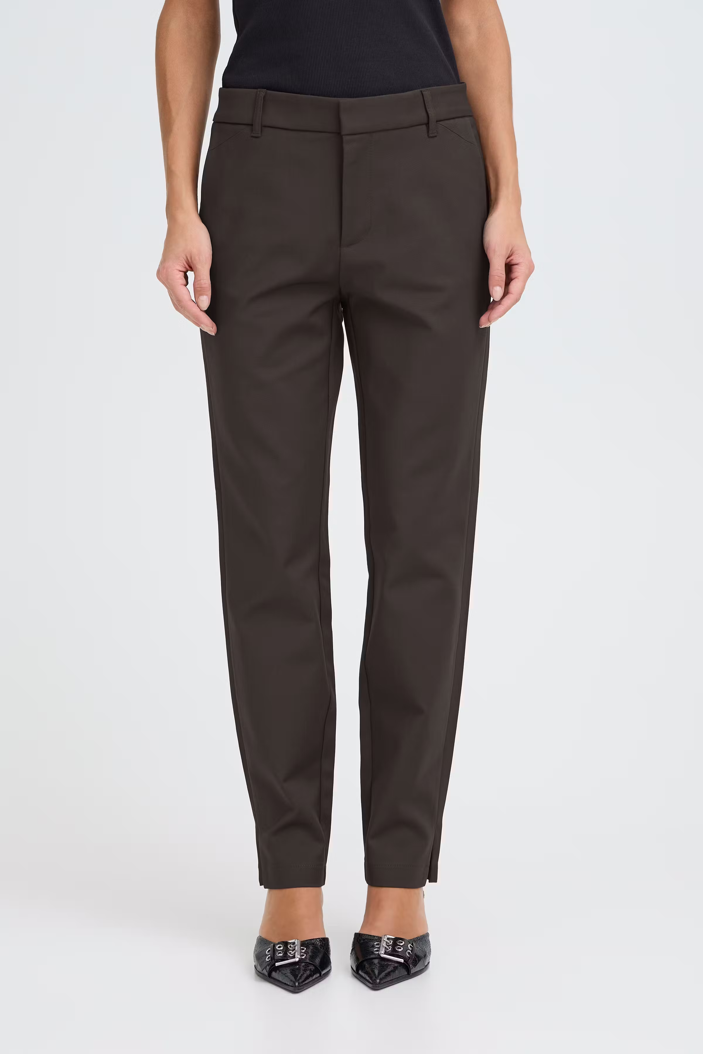 PZBINDY High Waist, Ankle Skinny Leg Bukser LOOKBOOK FRONT 50210331-191103