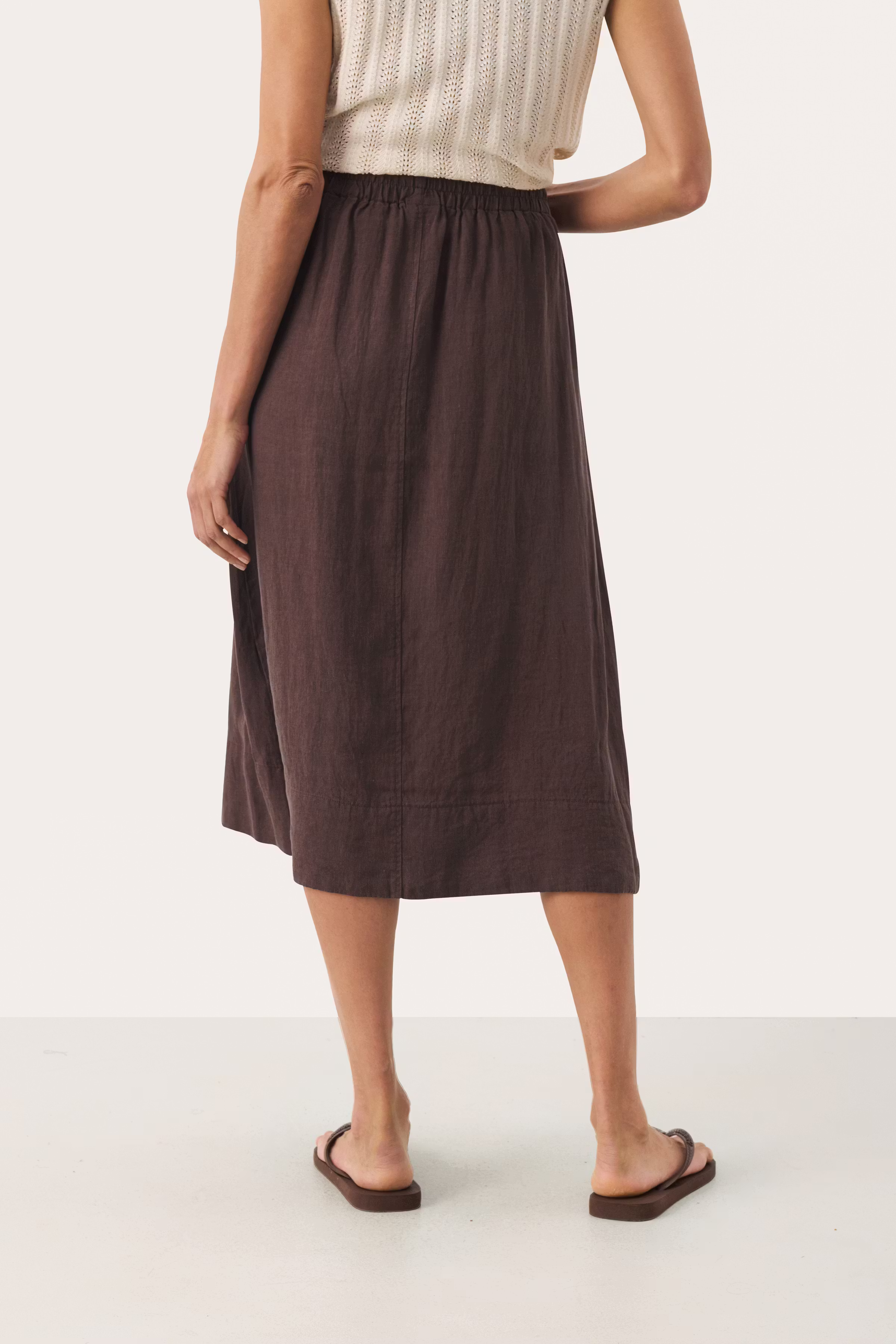 RehanaPW Hør Nederdel LOOKBOOK BACK 30309611-191015