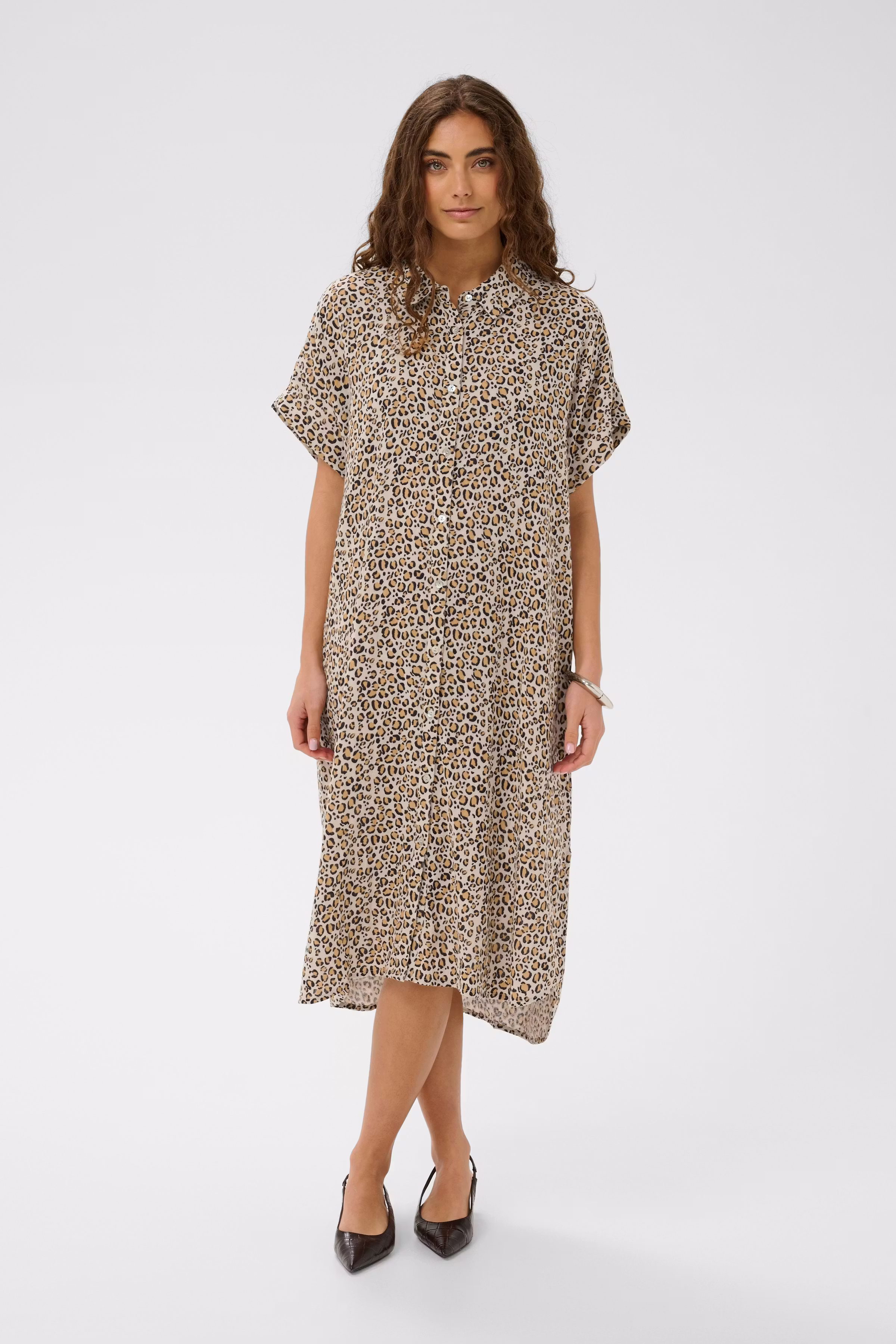 CUelina Leopardkjole LOOKBOOK FRONT 50109576-109616