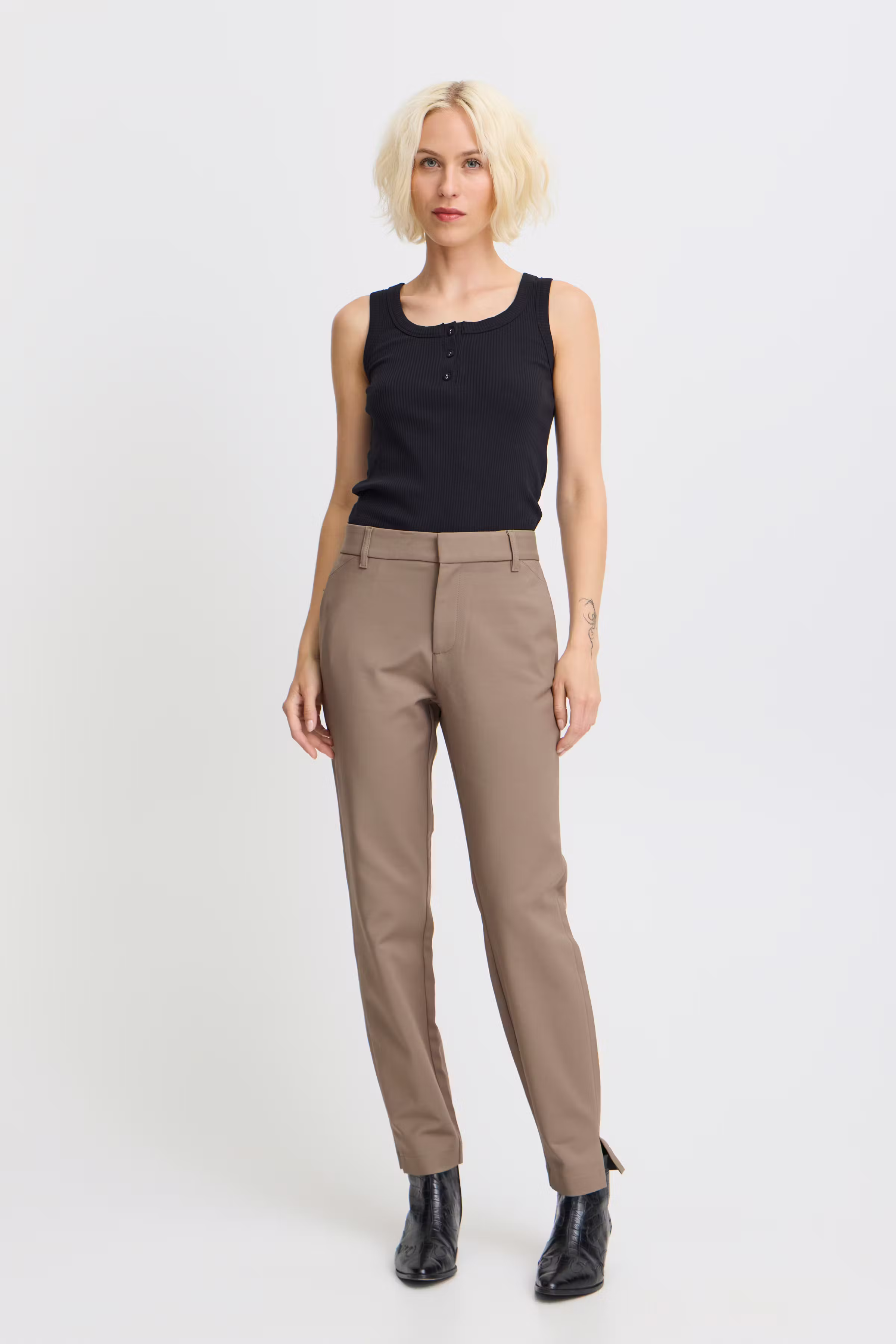 PZBINDY High Waist, Ankle Skinny Leg Bukser LOOKBOOK FRONT 50206891-181112