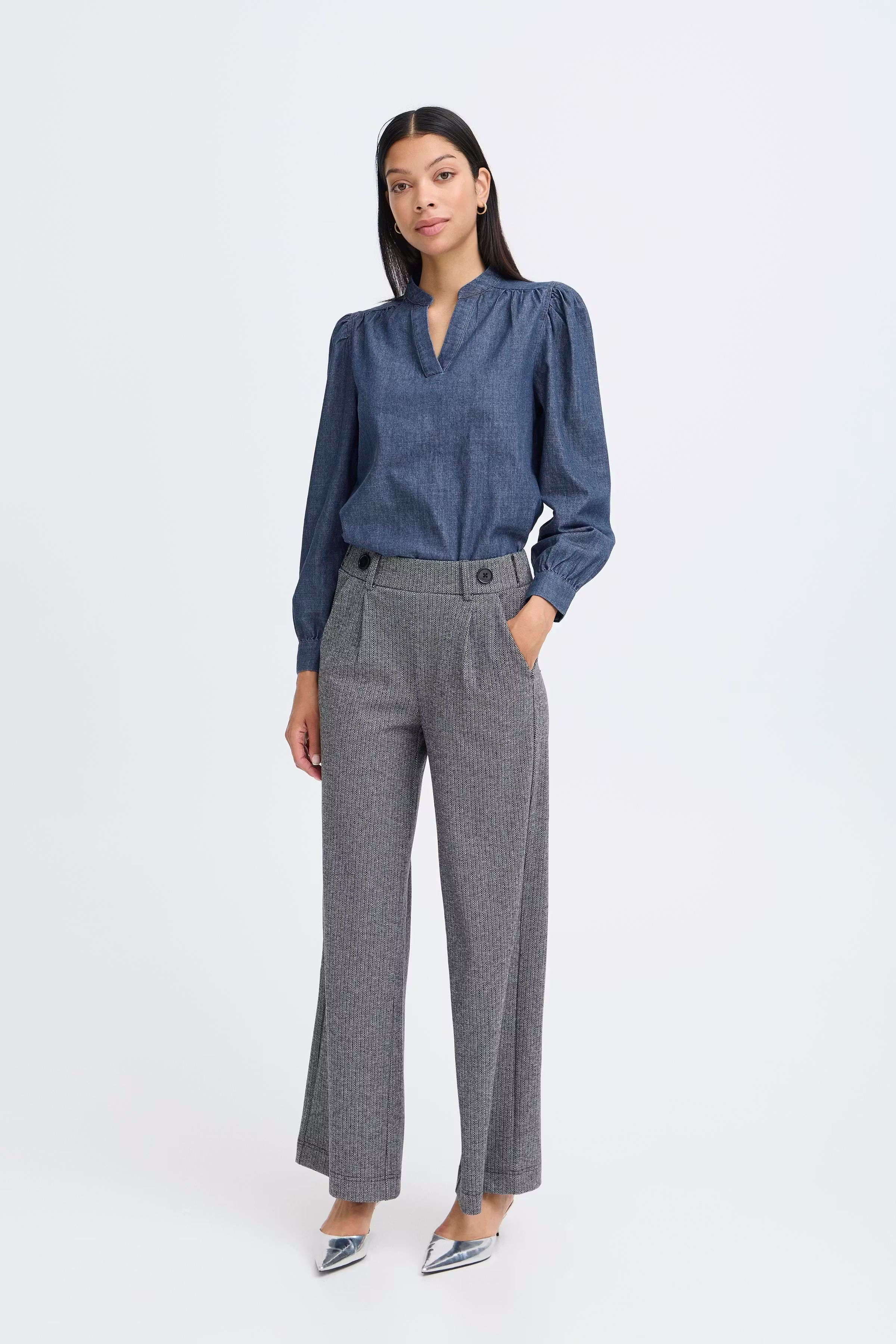 BYXKANTI Bluse LOOKBOOK FRONT 20818920-200461