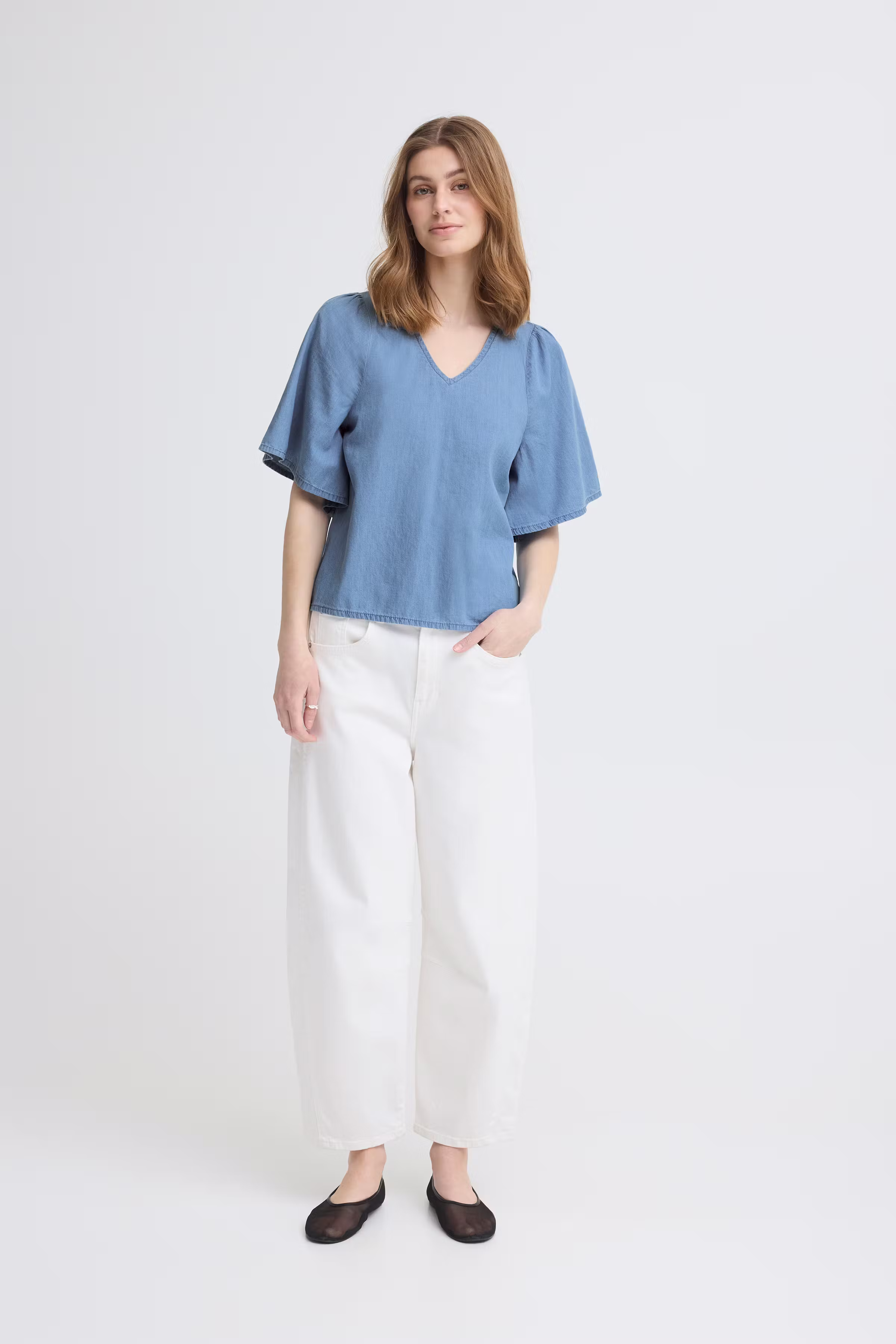 IHBARCY Bluse LOOKBOOK FRONT 20126477-200343