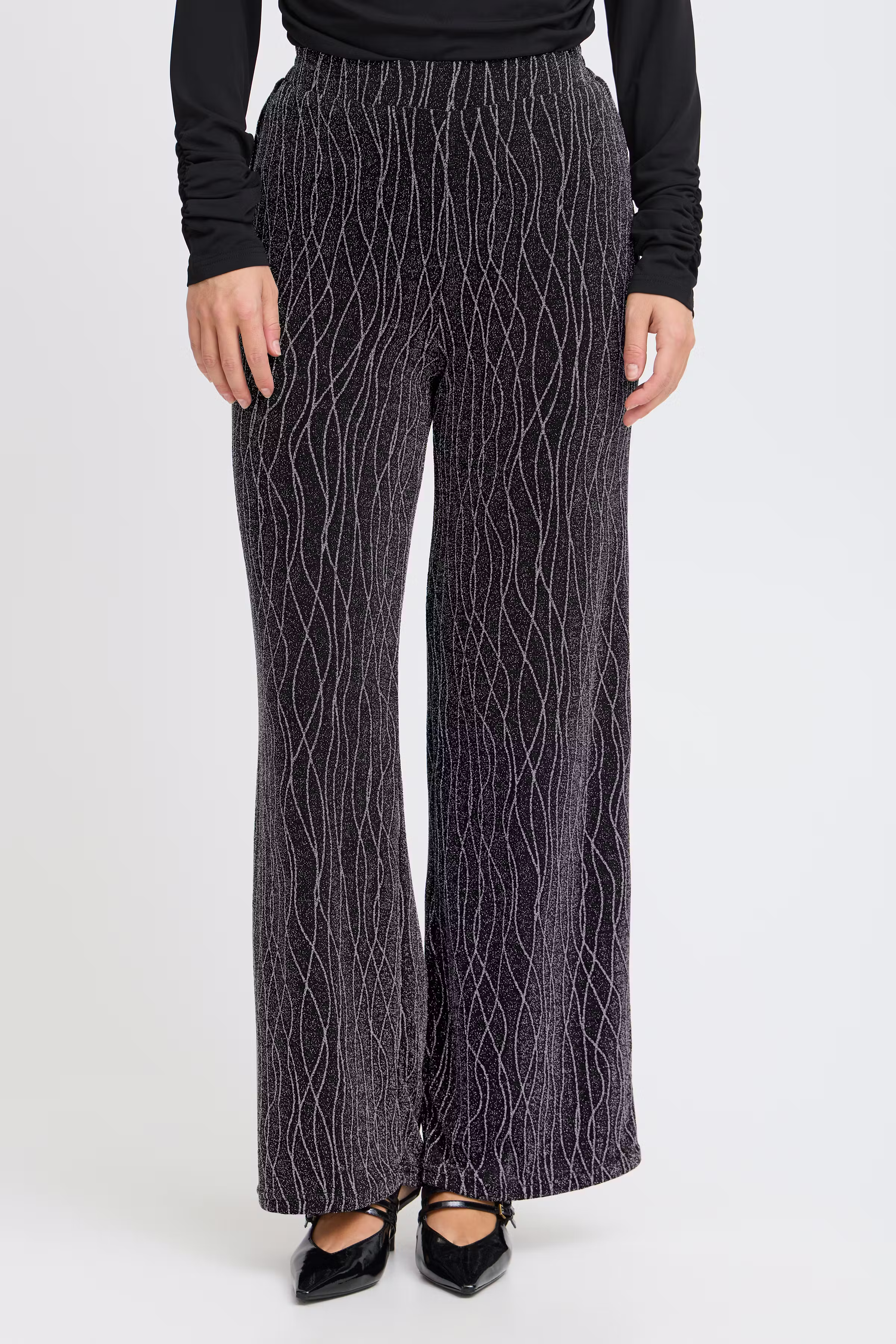 PZHAZEL High Waist Wide Leg Bukser LOOKBOOK FRONT 50208482-202604