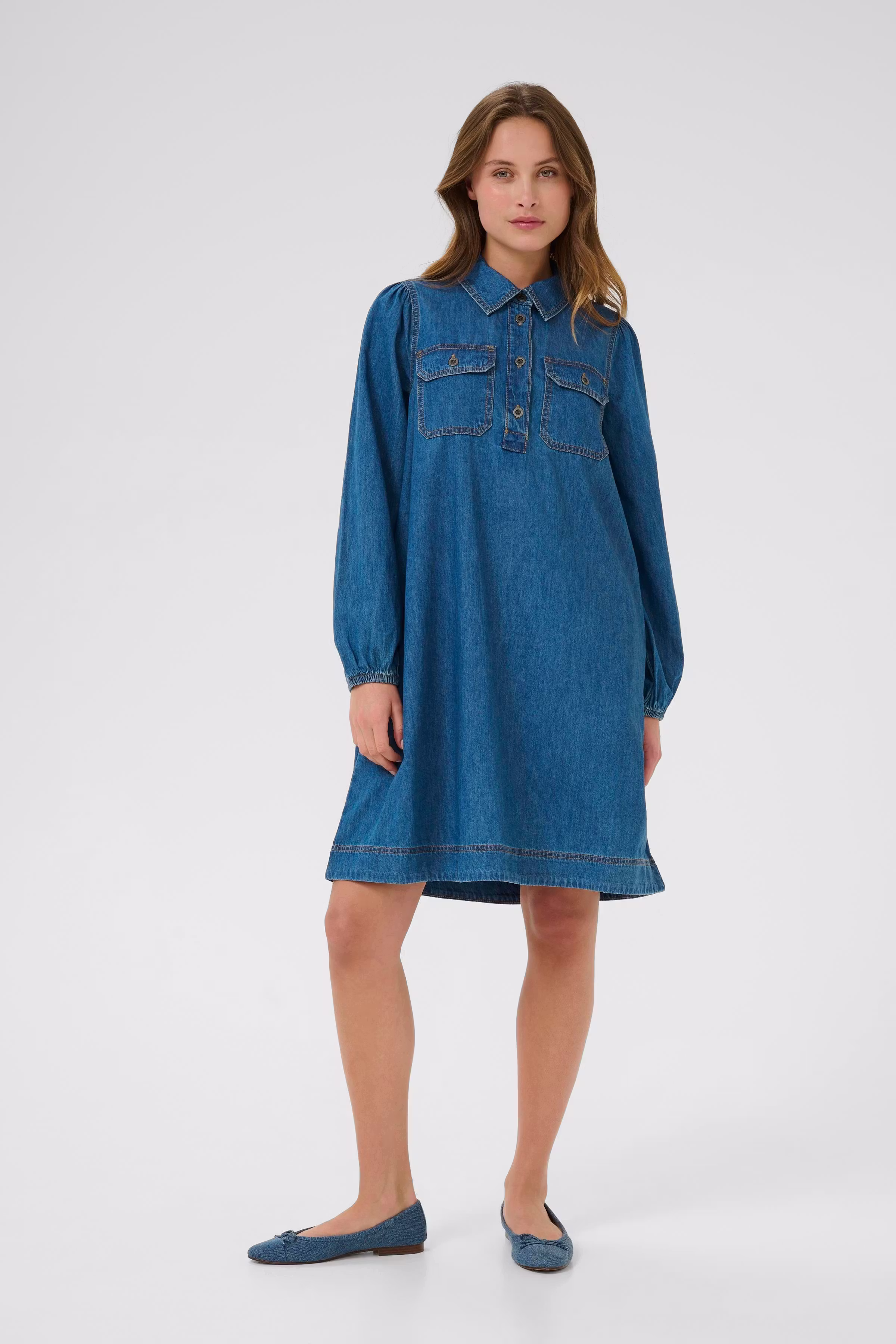 CUbayla Denimkjole LOOKBOOK FRONT 50112799-500029