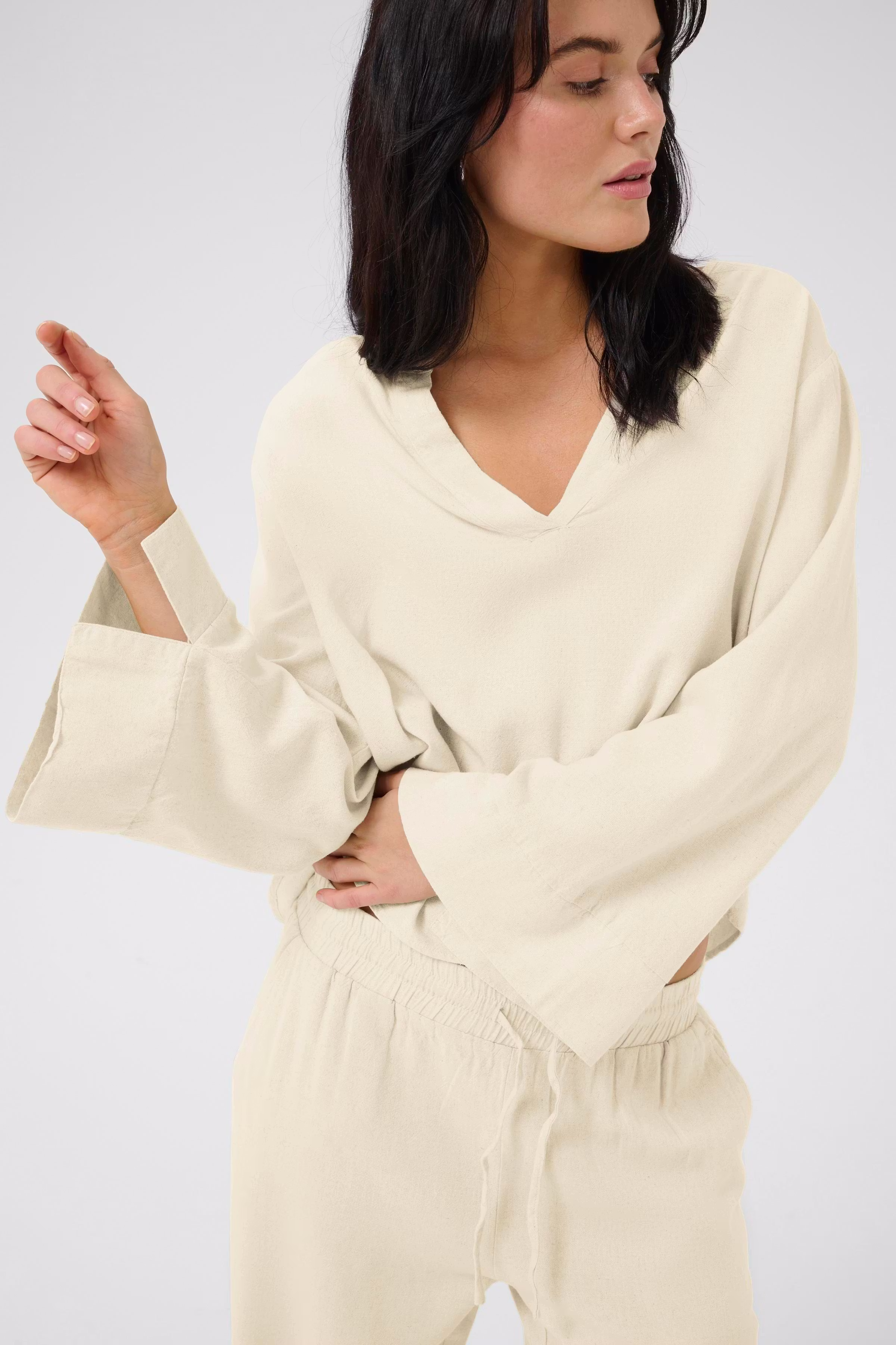 DiasMW Linen Blouse LOOKBOOK DETAIL 10704714-1243011