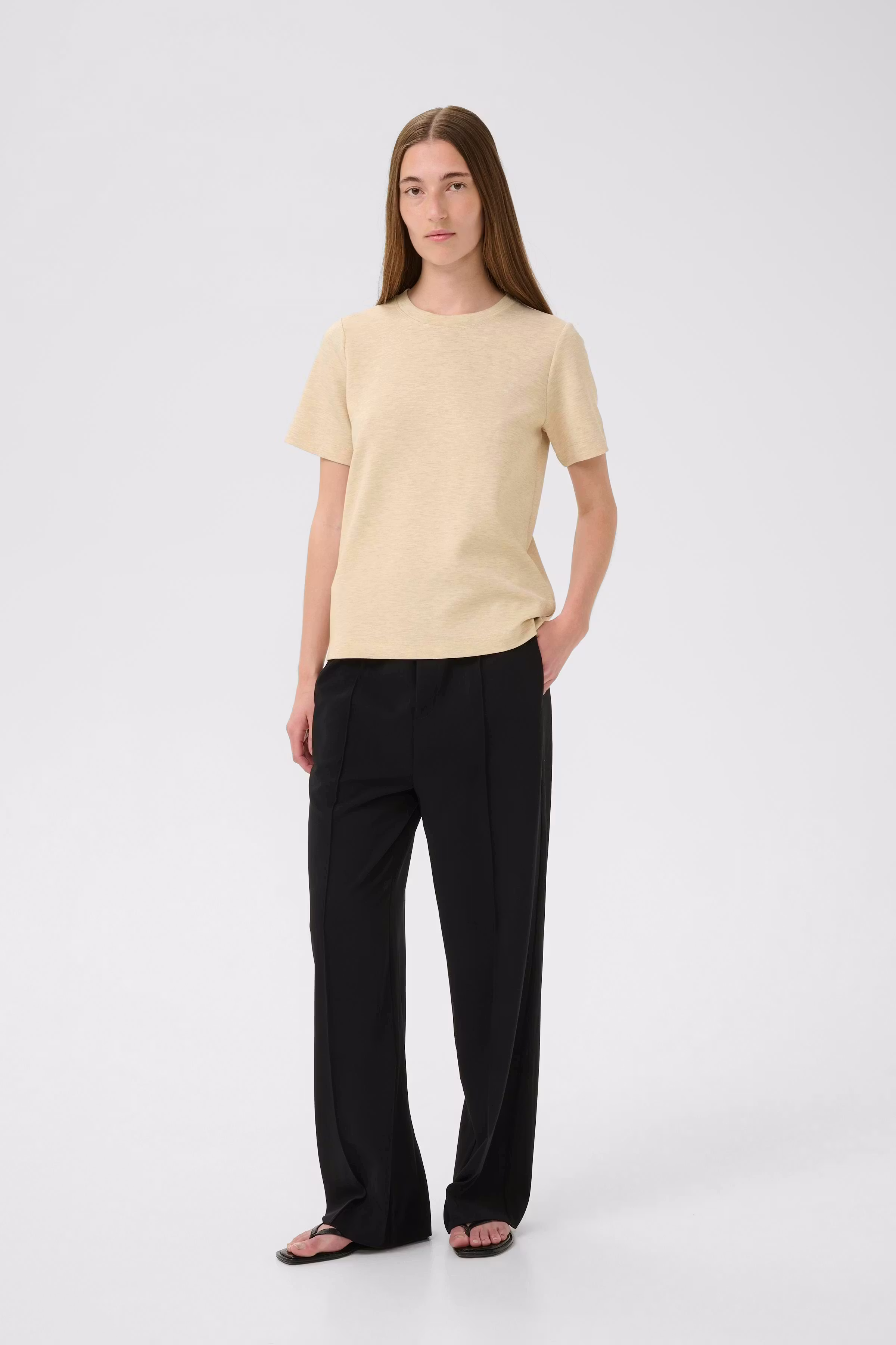 VincentIW Melange Karmen T-shirt LOOKBOOK FRONT 30107053-1304031