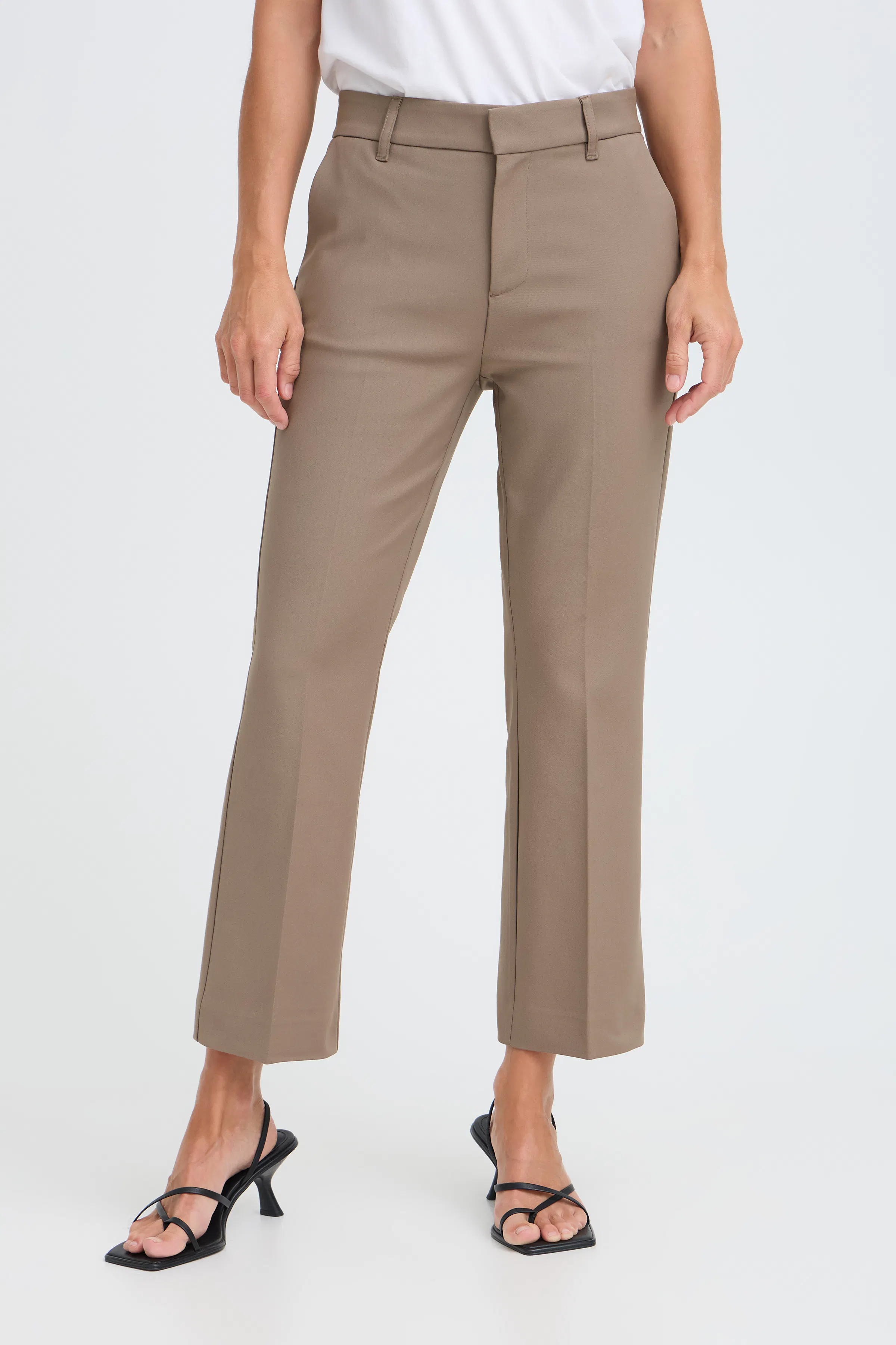 PZBINDY High Waist Kickflared Leg Bukser LOOKBOOK FRONT 50206520-181112