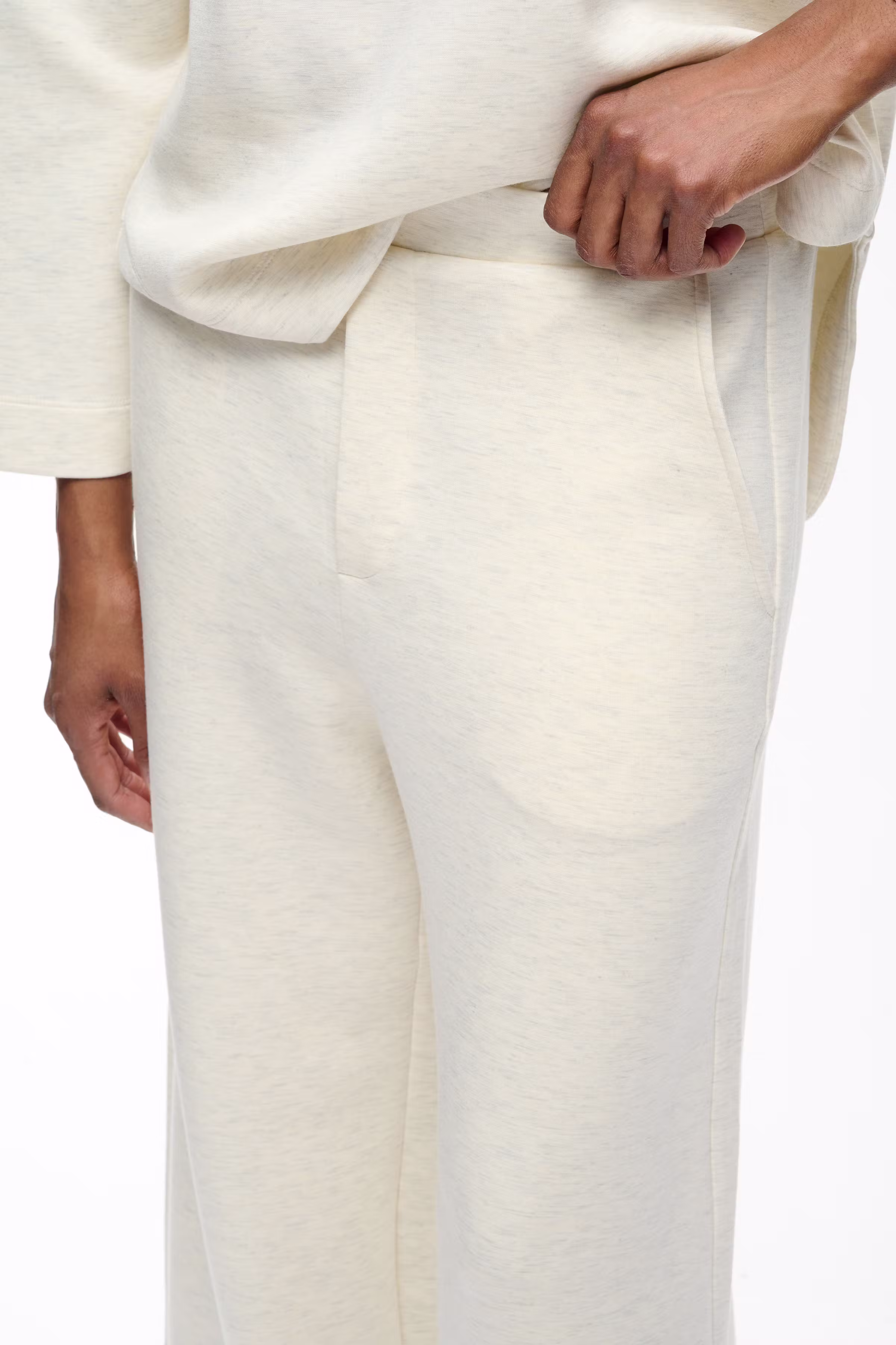 GincetteIW Melange Trousers LOOKBOOK DETAIL 30110741-300597