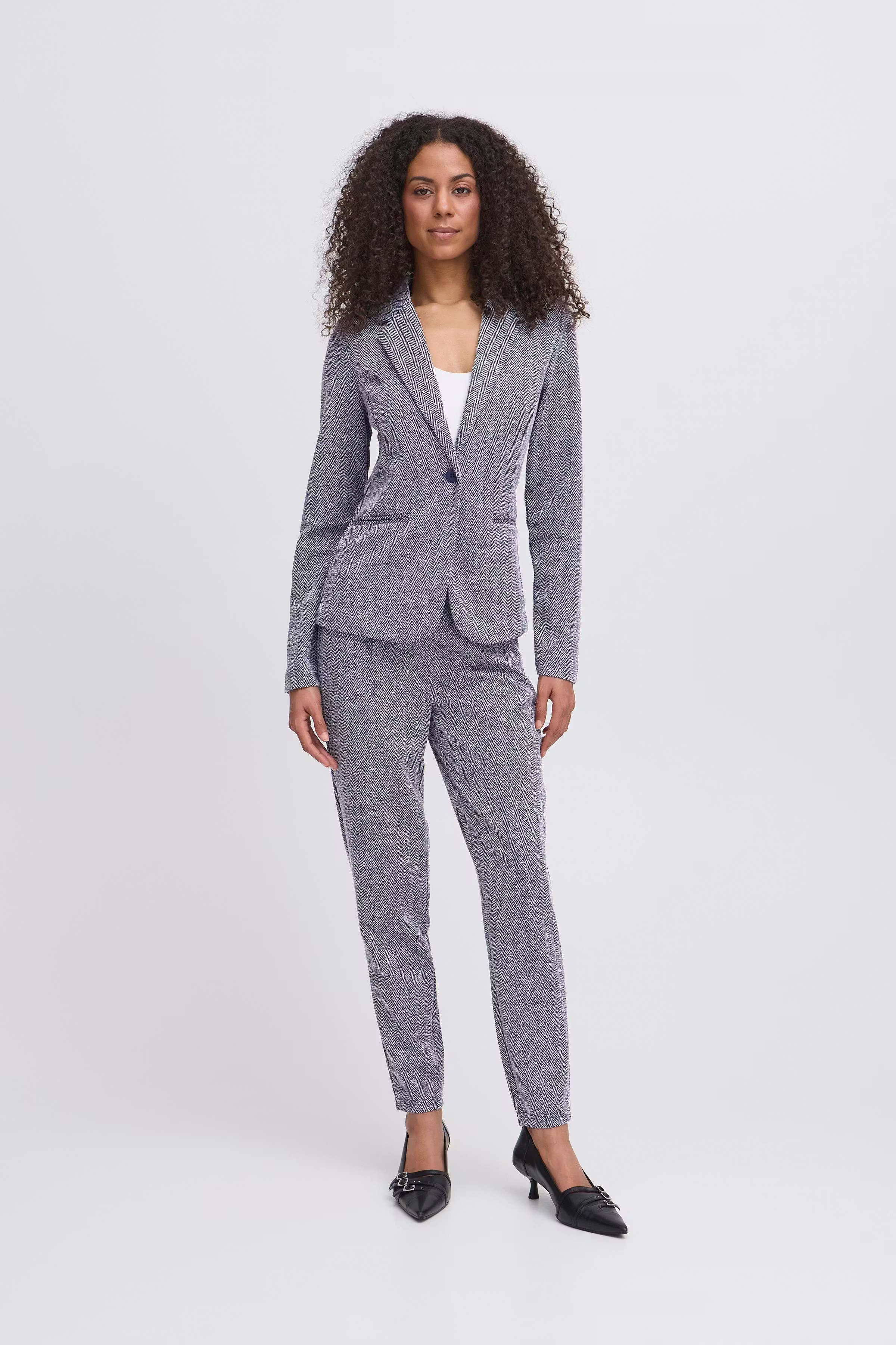 IHKATE JACQUARD Blazer LOOKBOOK FRONT 20121600-900000478