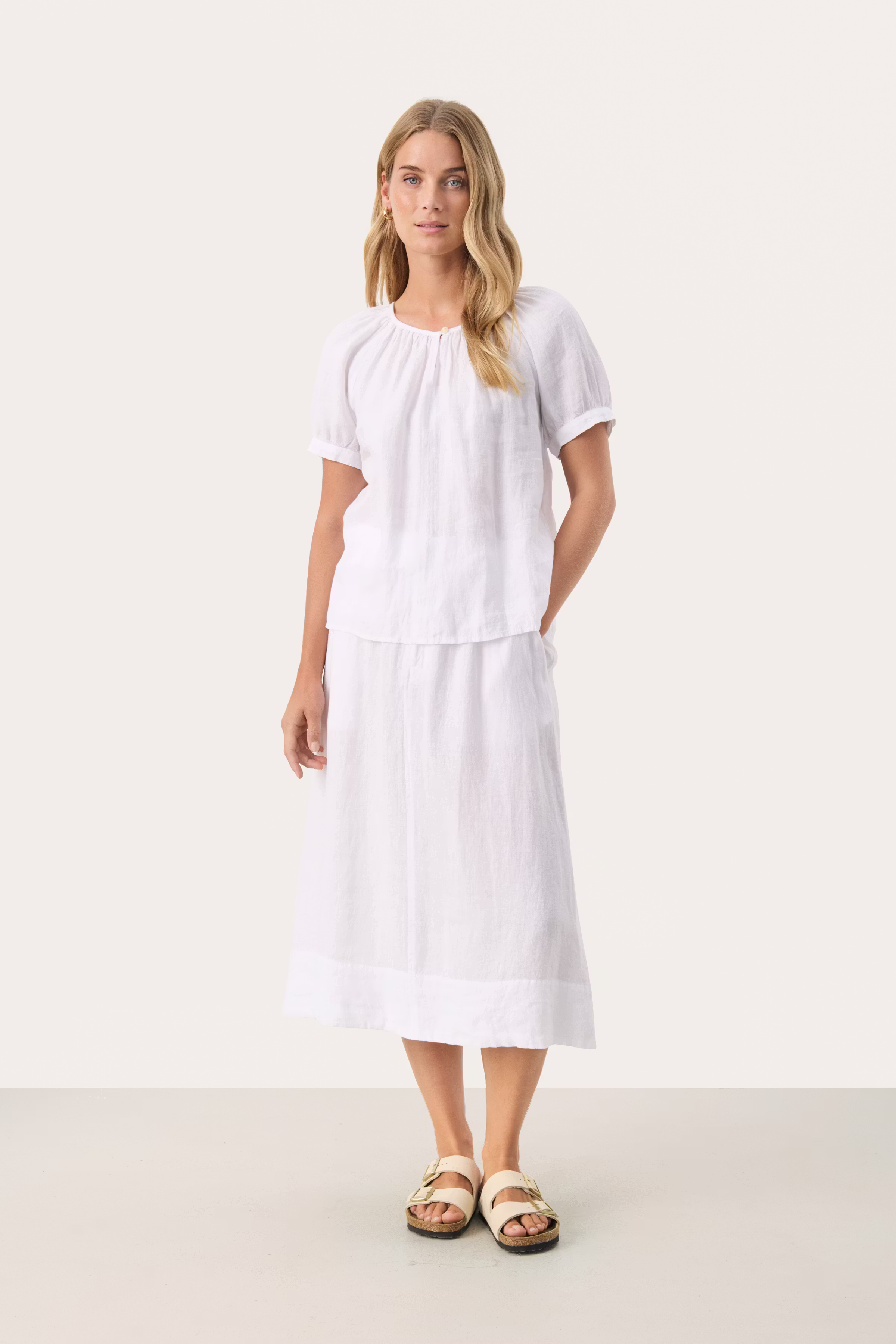 RehanaPW Linen Skirt LOOKBOOK BACK 30309611-110601