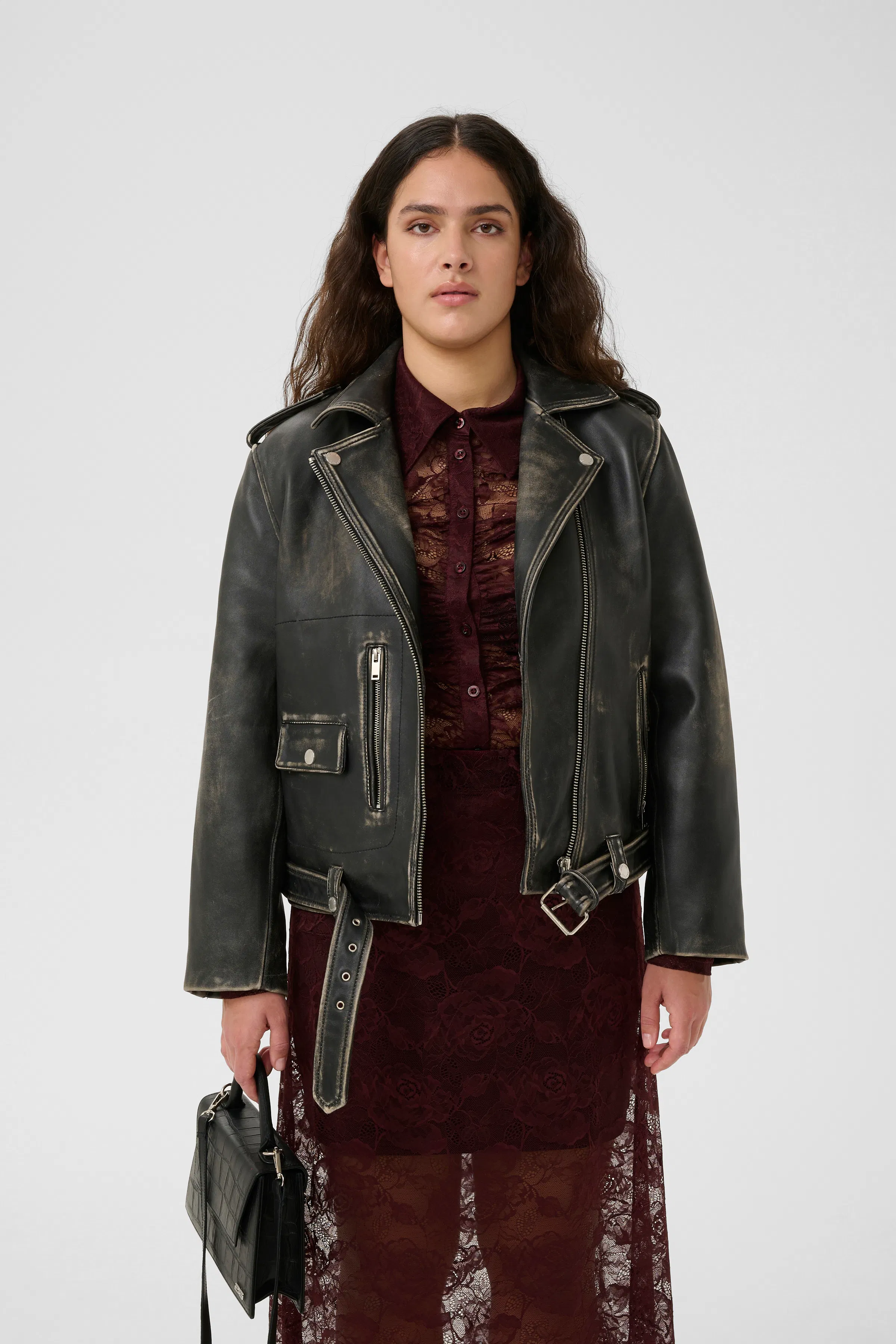 GZrylee Læderjakke LOOKBOOK FRONT 10910555-108302
