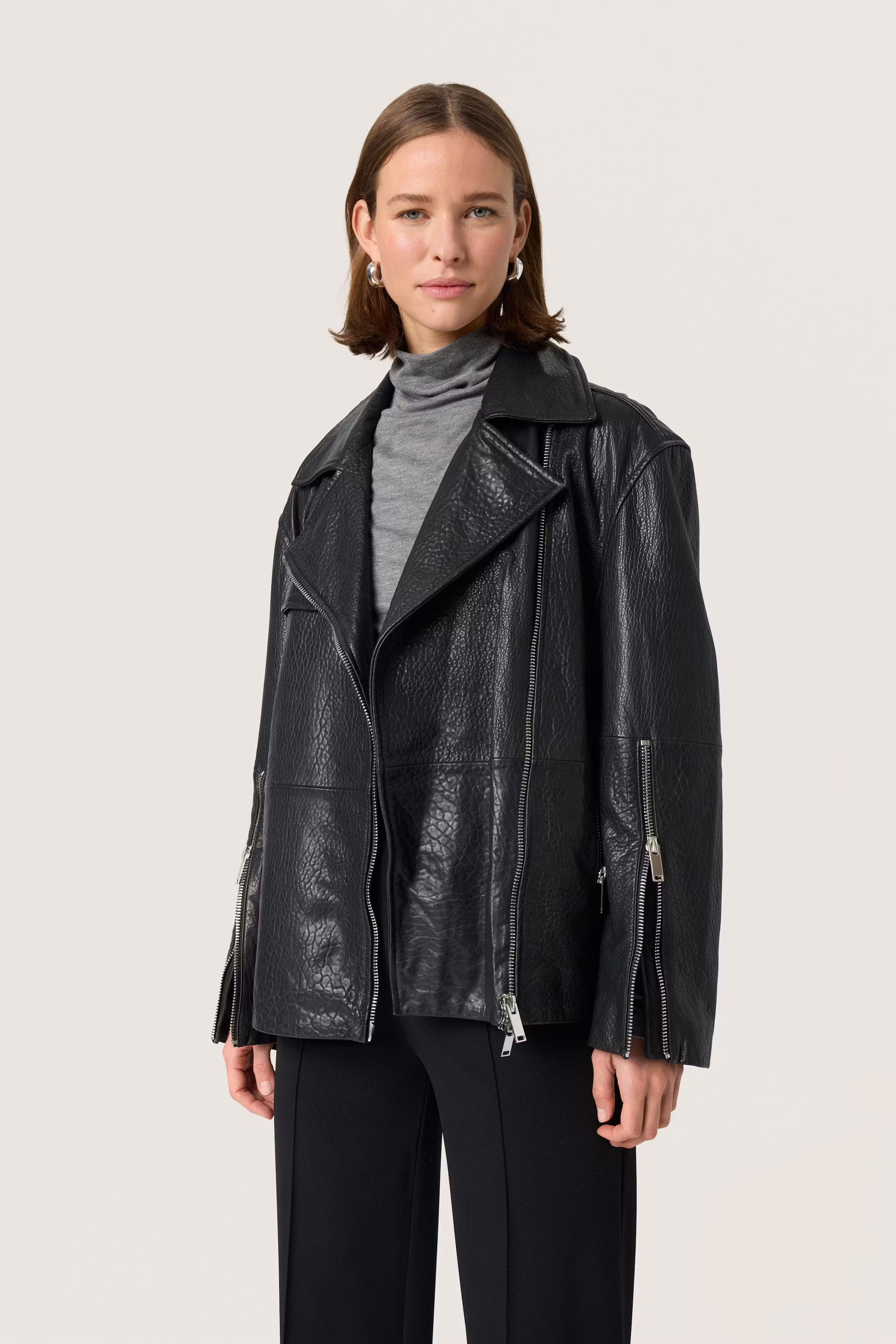 SLGinnie Læderjakke LOOKBOOK FRONT 30408277-194008