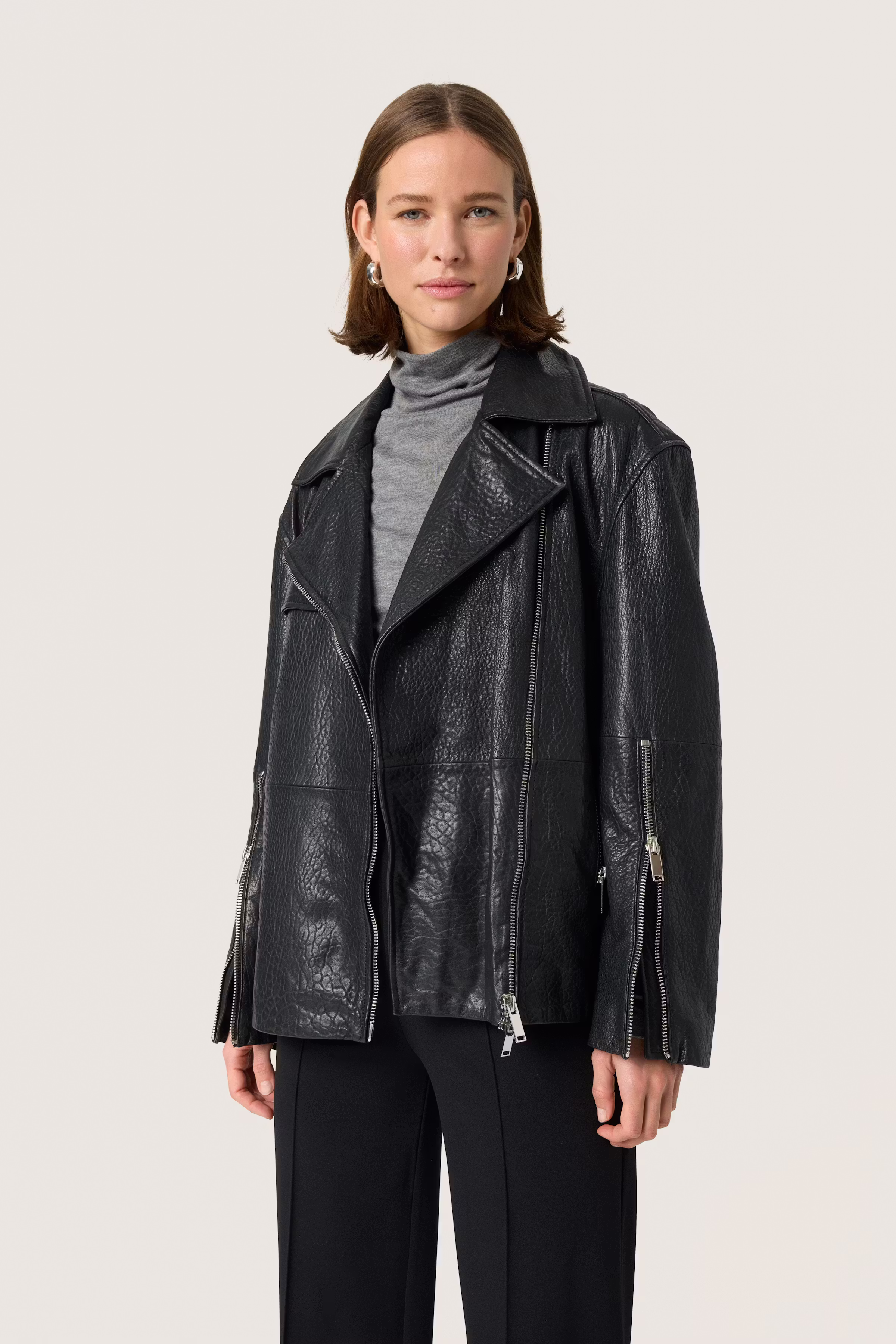 SLGinnie Læderjakke LOOKBOOK FRONT 30408277-194008