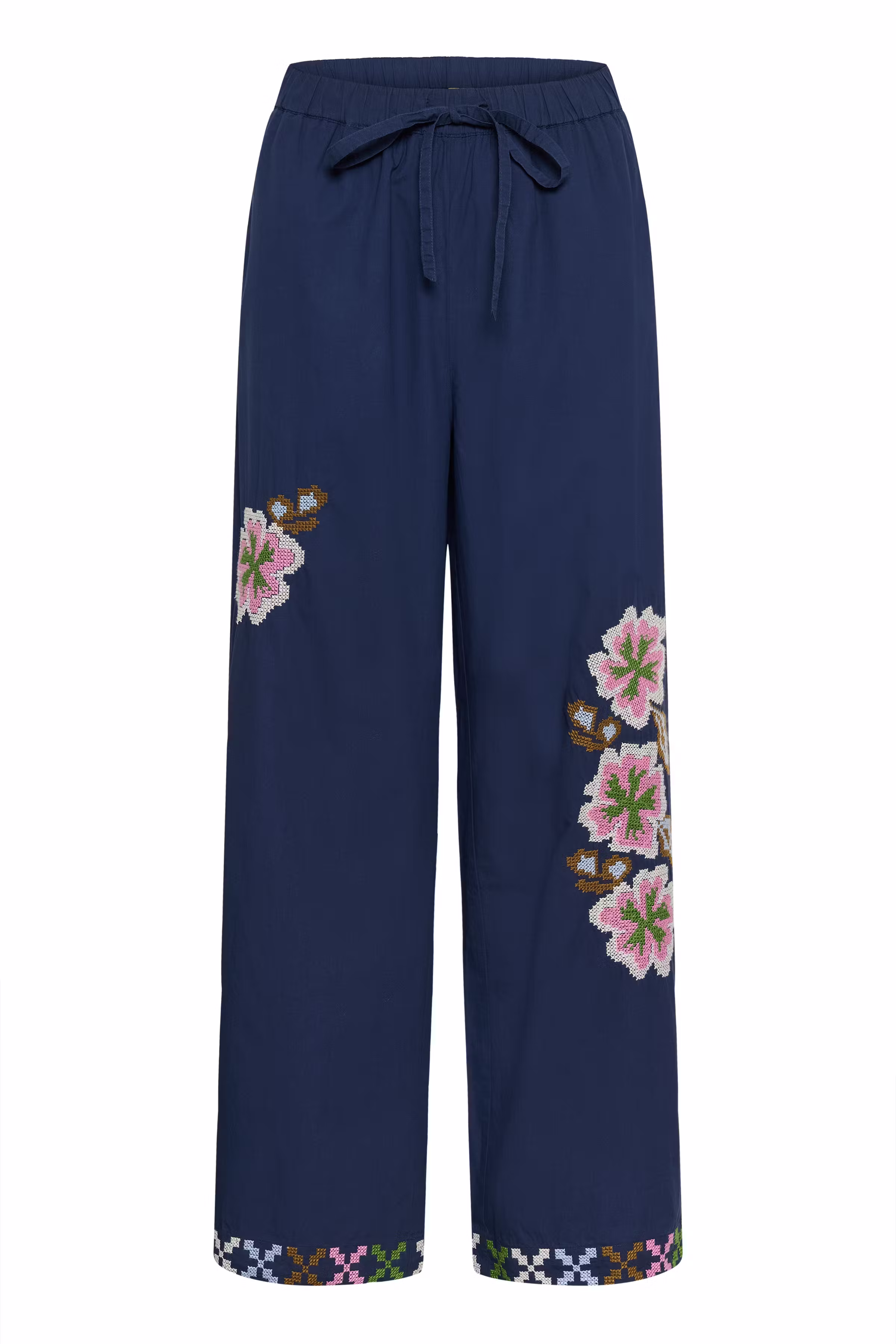 CUbreezy Broek met borduursel PACK FRONT 50112706-194024