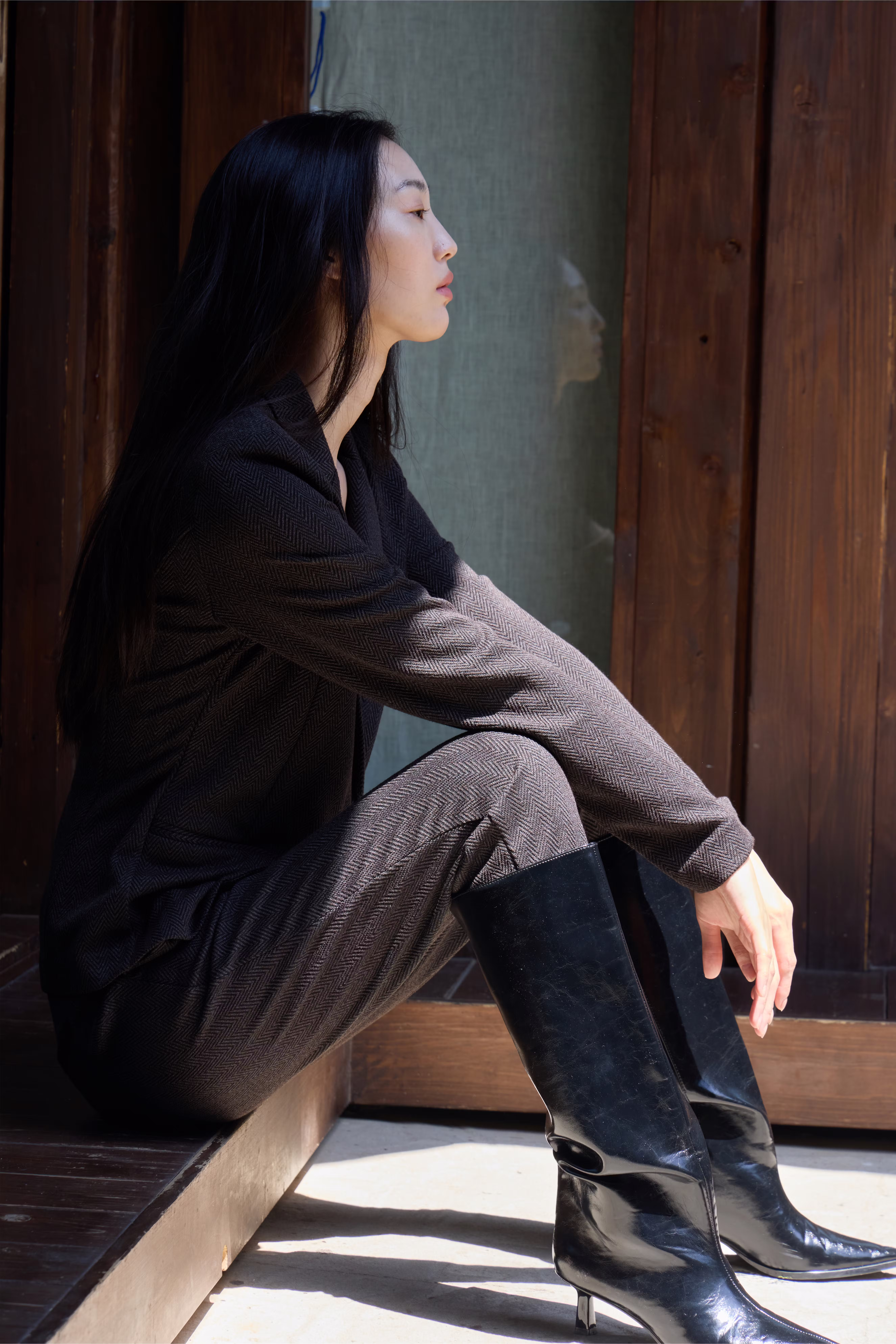 IHKATE JACQUARD Trousers LOCATION NONE 20121601-900001779