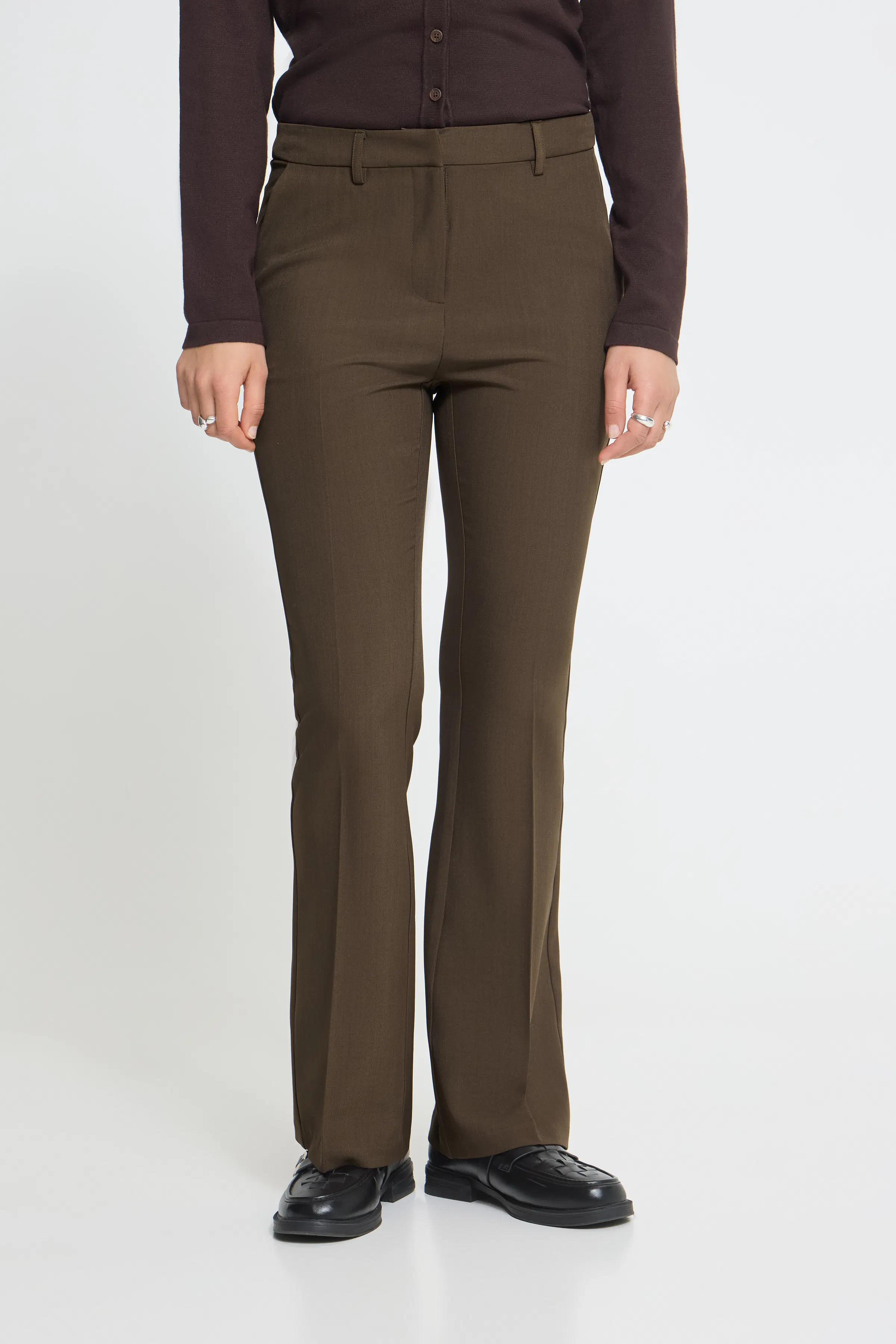 IHFAVA Flared Bukser LOOKBOOK FRONT 20125678-1908141