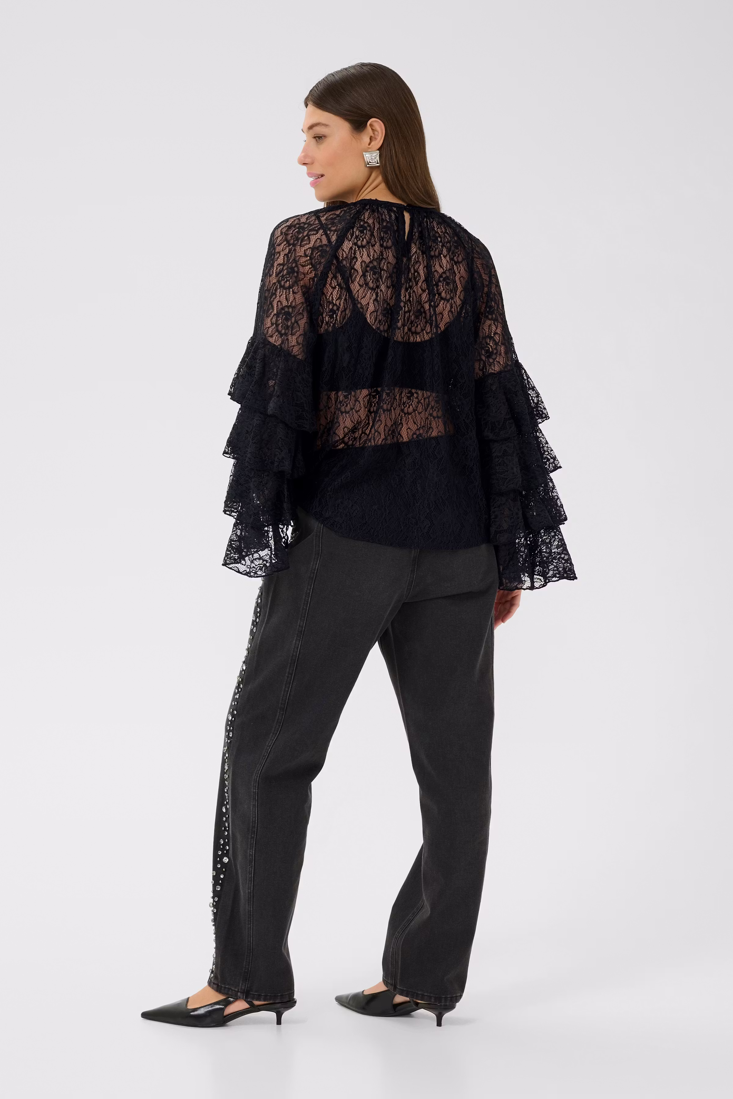 CUclemency Bluse med flæseærmer LOOKBOOK BACK 50112497-500012