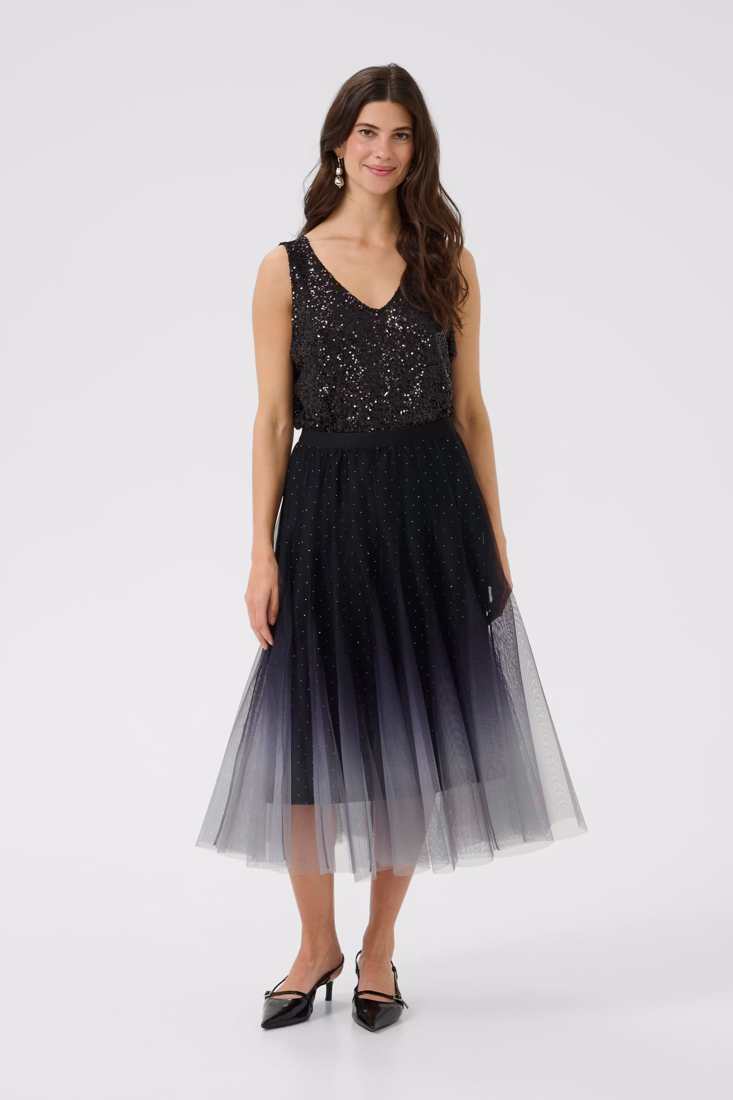 CRGlittery Skirt LOOKBOOK FRONT 10614440-174018