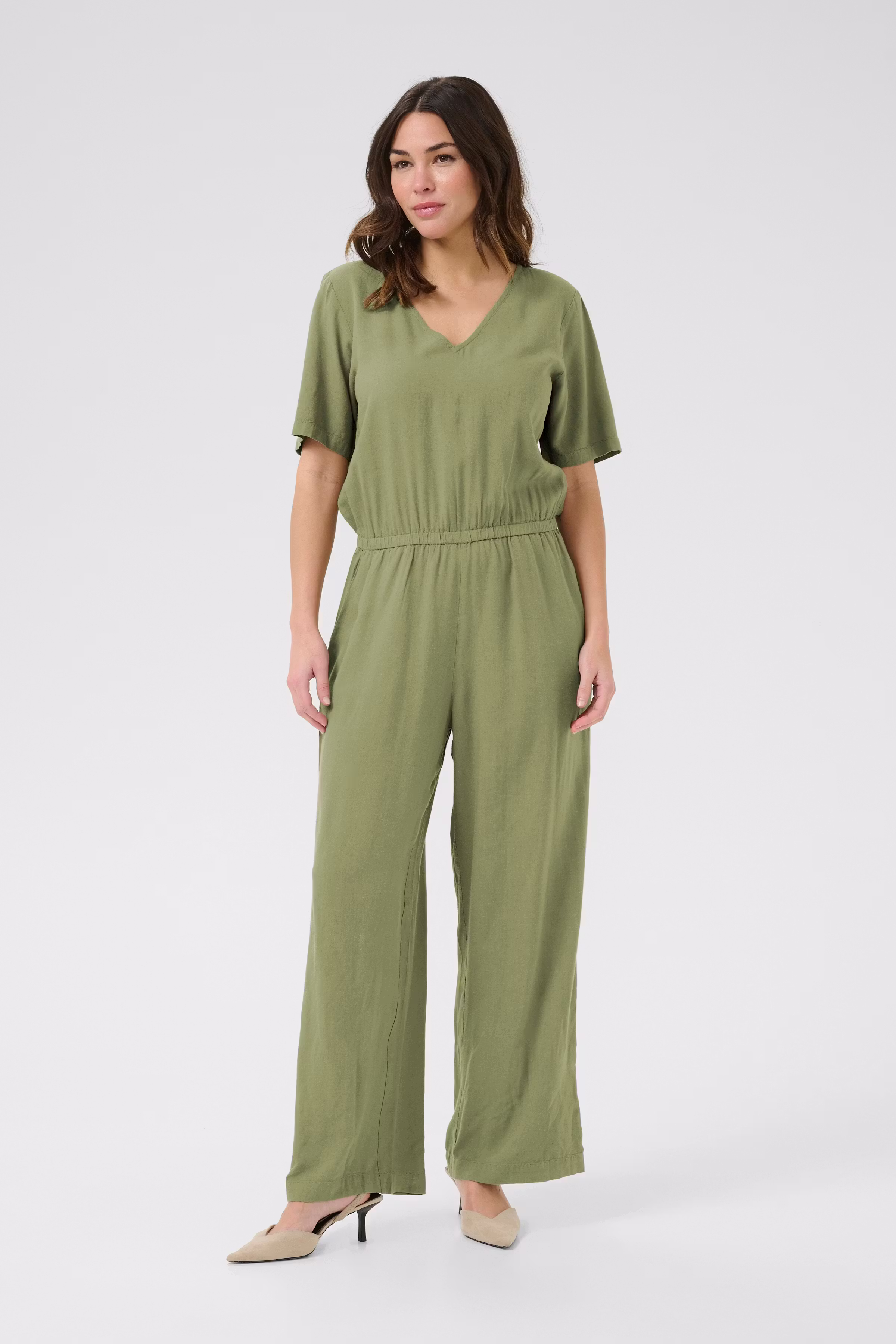 KAmilia Hør Jumpsuit LOOKBOOK FRONT 10510424-170115