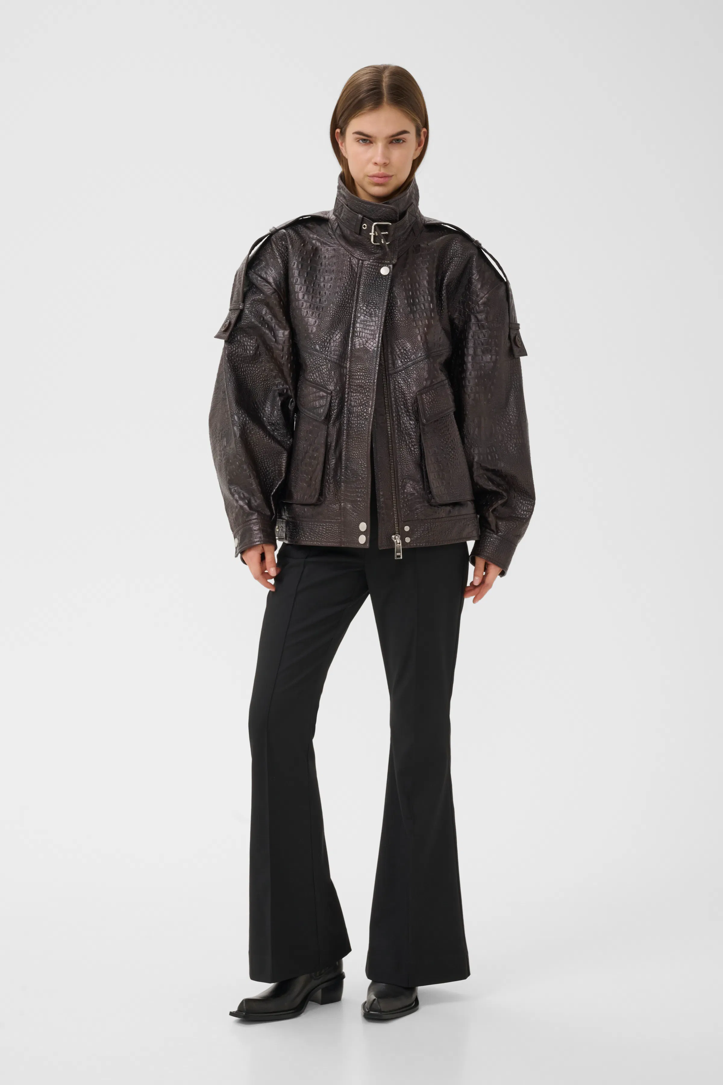 GZtori Leren jas LOOKBOOK FRONT 10911533-109602
