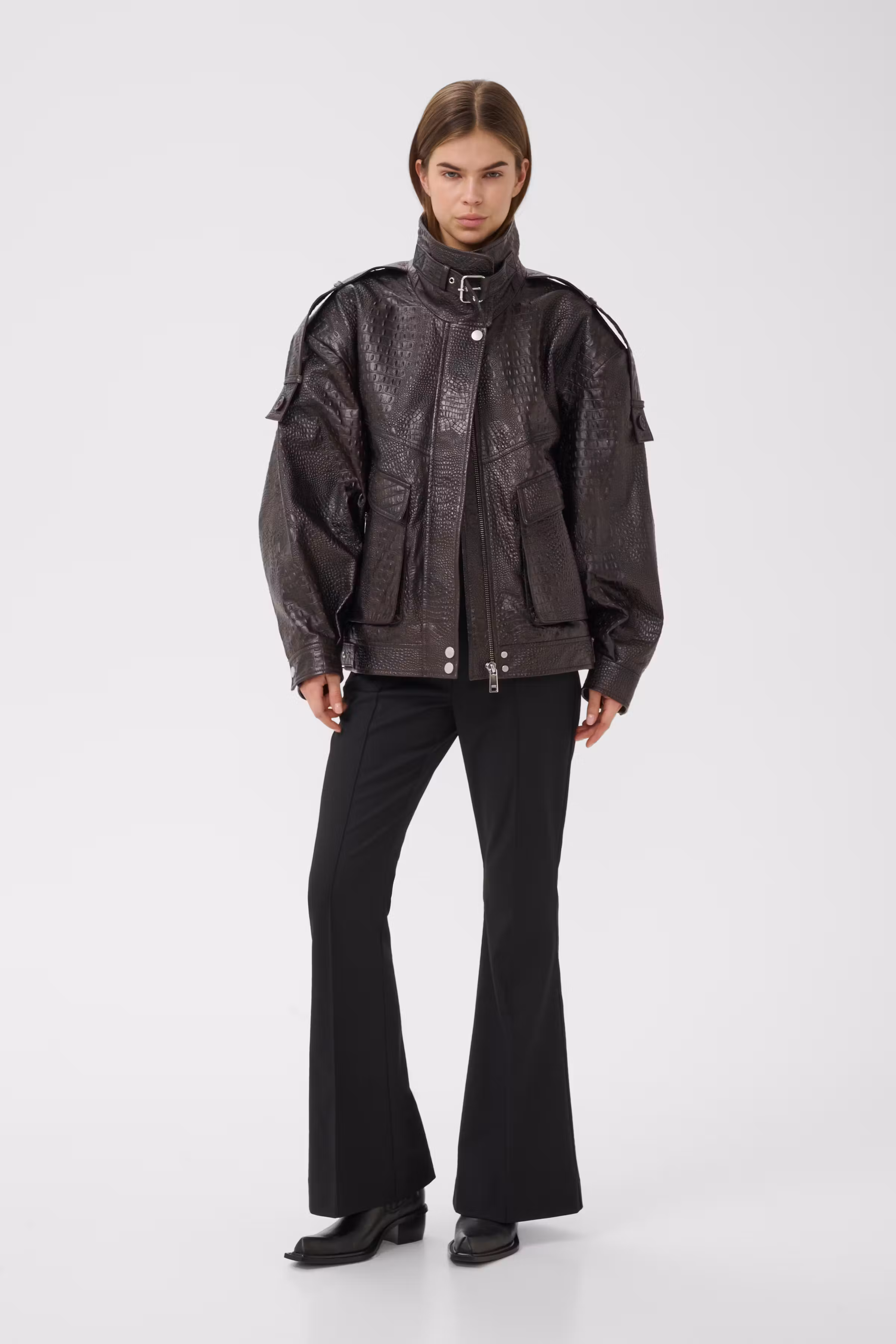 GZtori Leren jas LOOKBOOK FRONT 10911533-109602