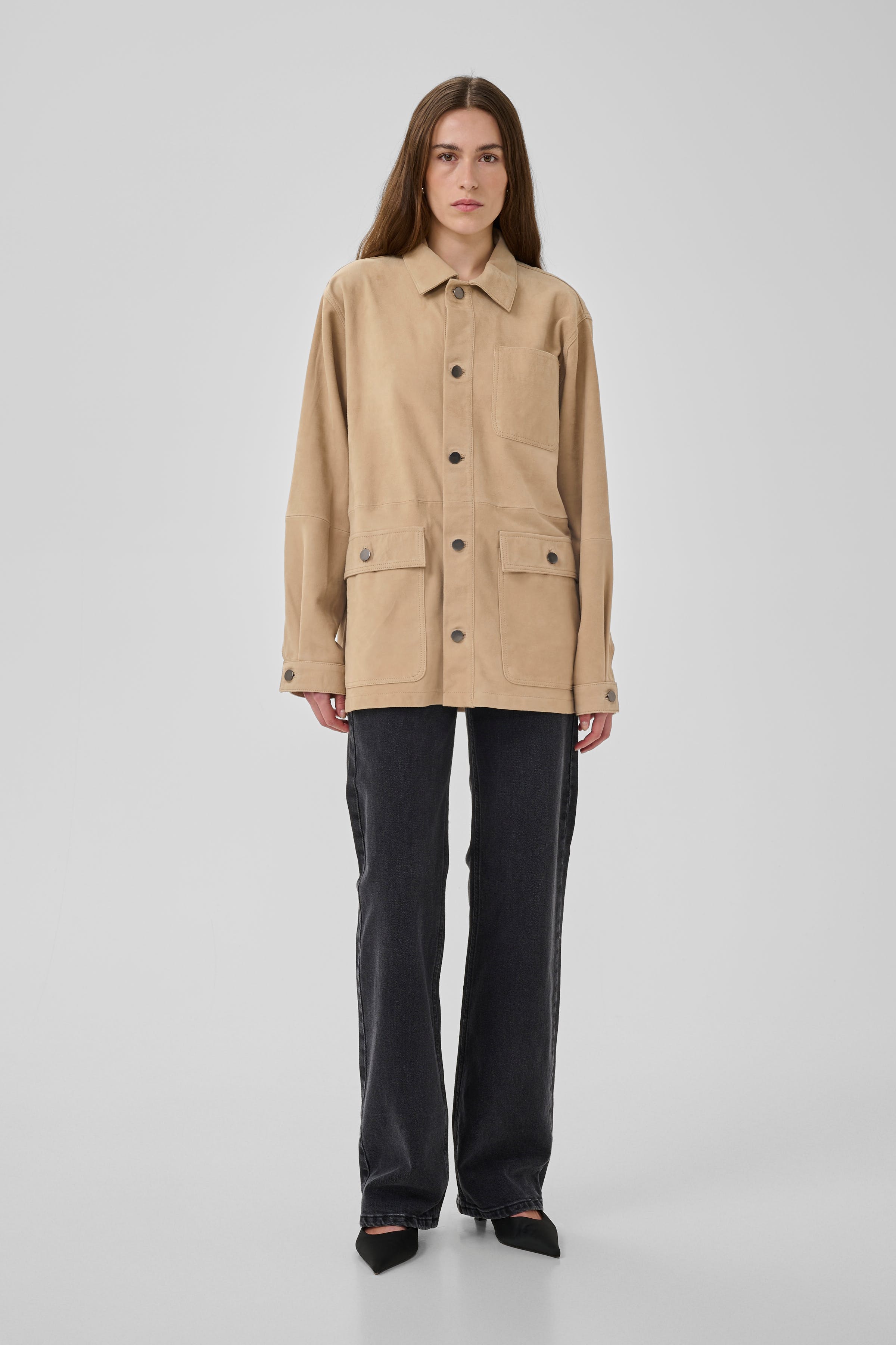 OllyMW Suede Jacket LOOKBOOK FRONT 10705103-131105