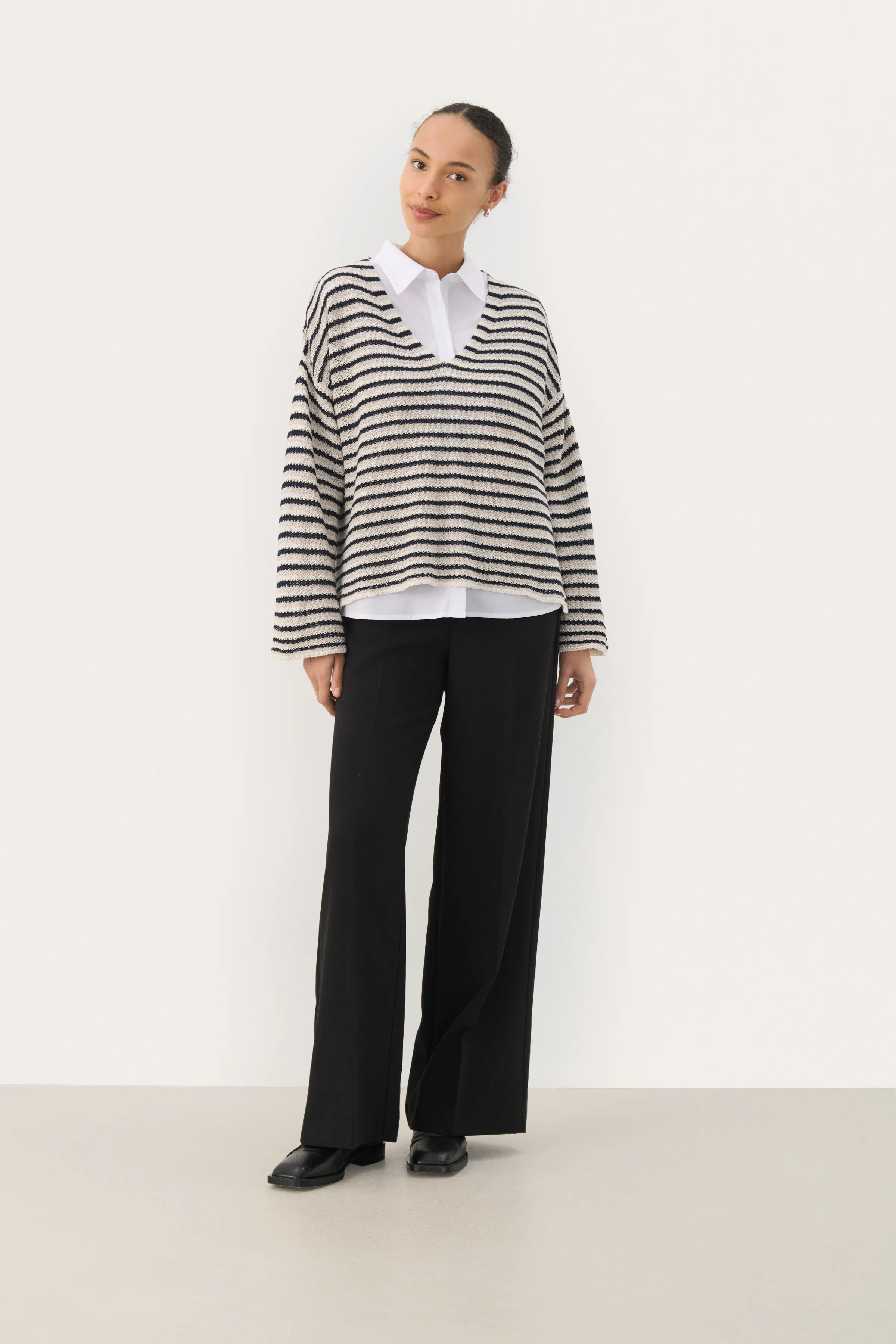 NahniPW Leinen Pullover LOOKBOOK FRONT 30309425-303600