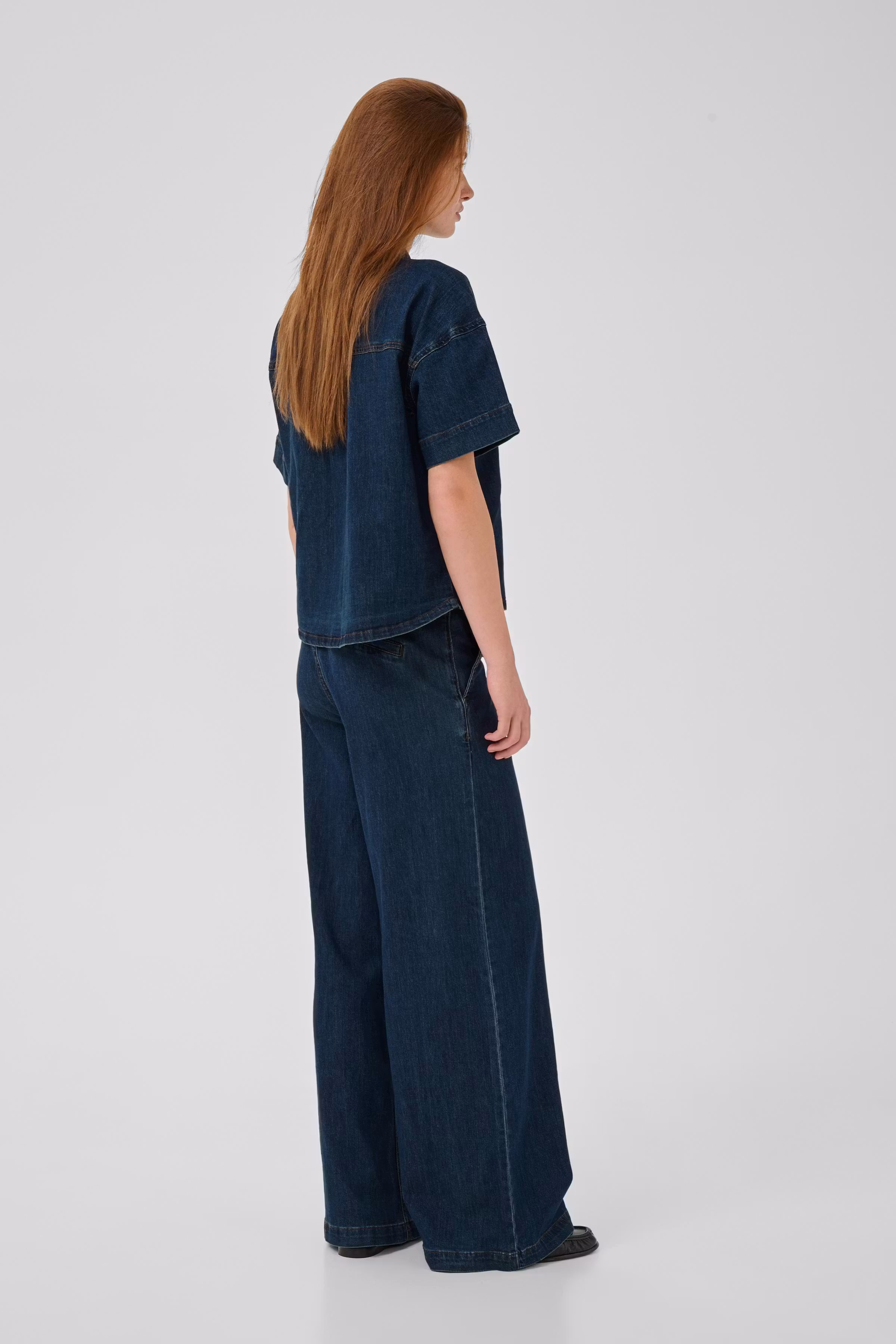 MWLinn Denim overhemd LOOKBOOK BACK 10705461-100061