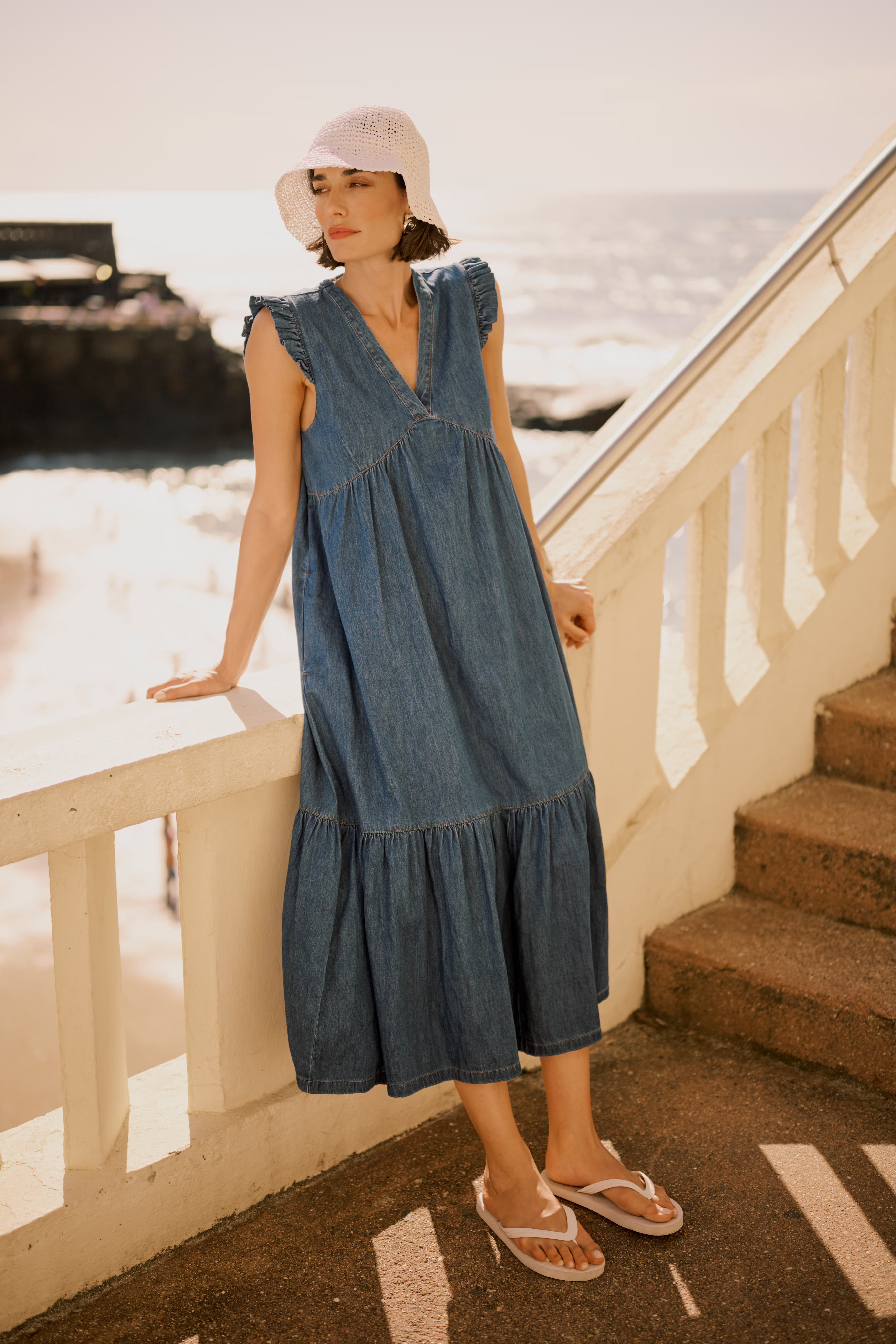 CUberteline Denim Dress LOCATION NONE 50111829-500029