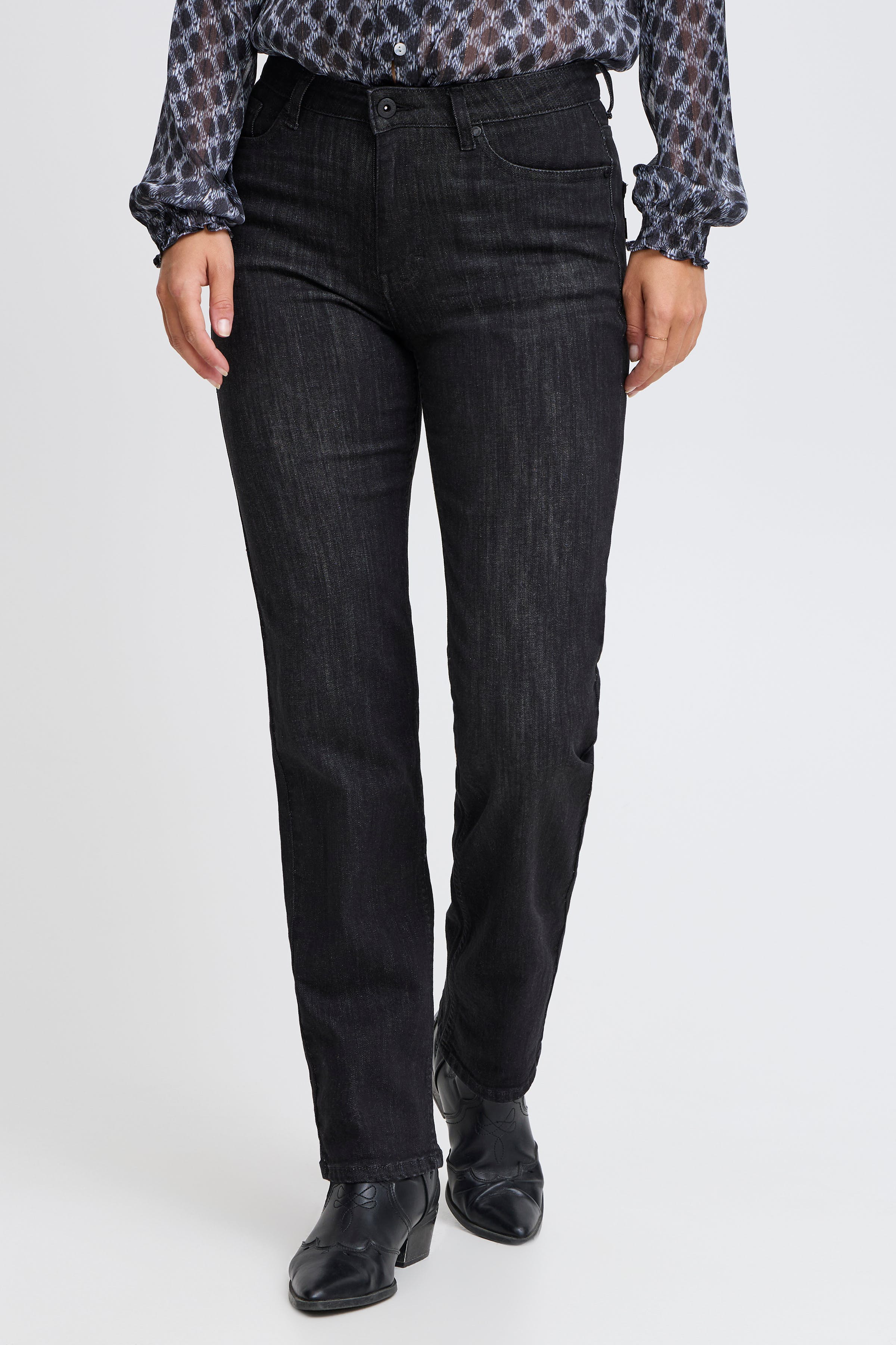 PZJOYY HW Jeans Straight Leg LOOKBOOK FRONT 50208638-200004