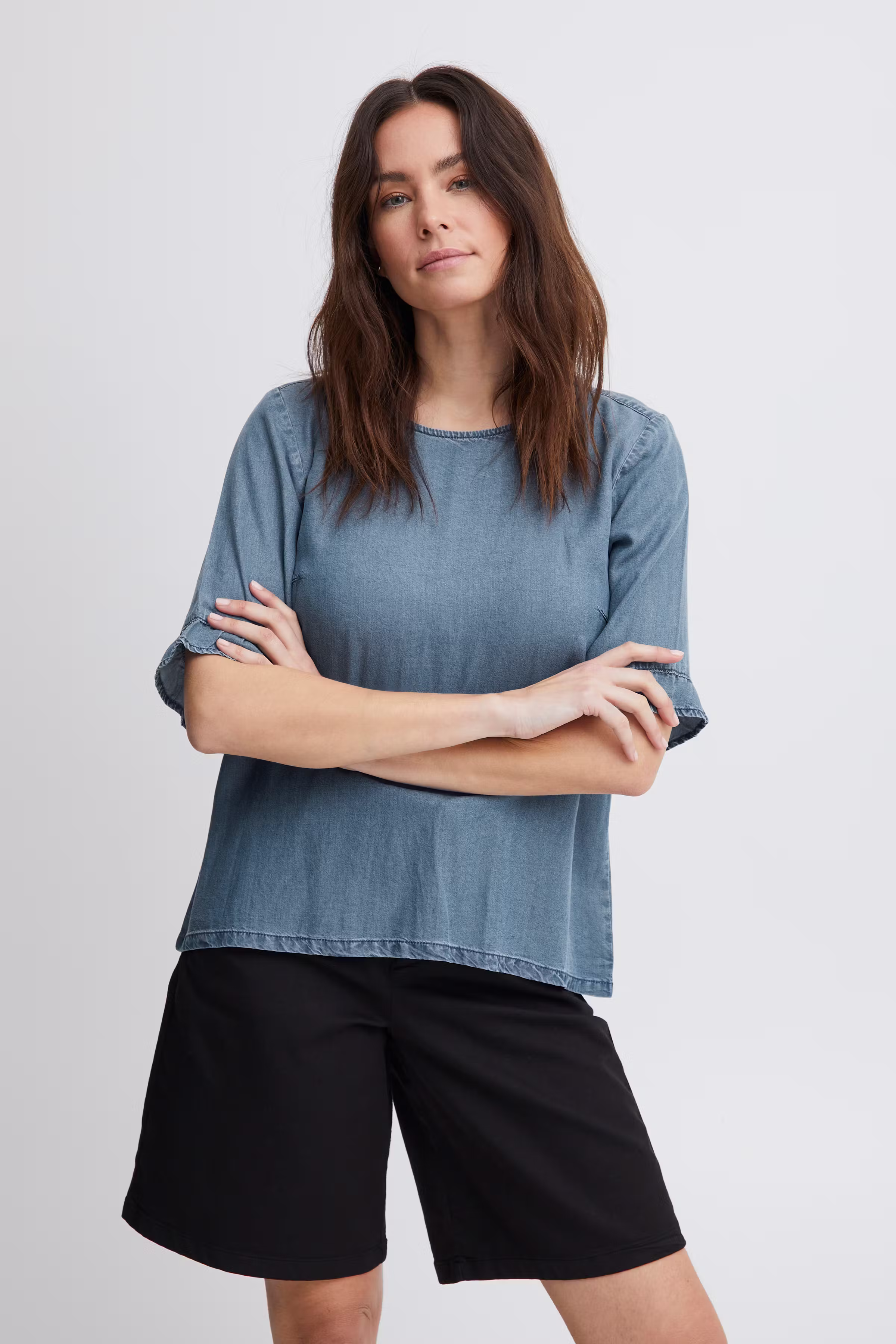 Kortærmet bluse LOOKBOOK FRONT 50207364-200008