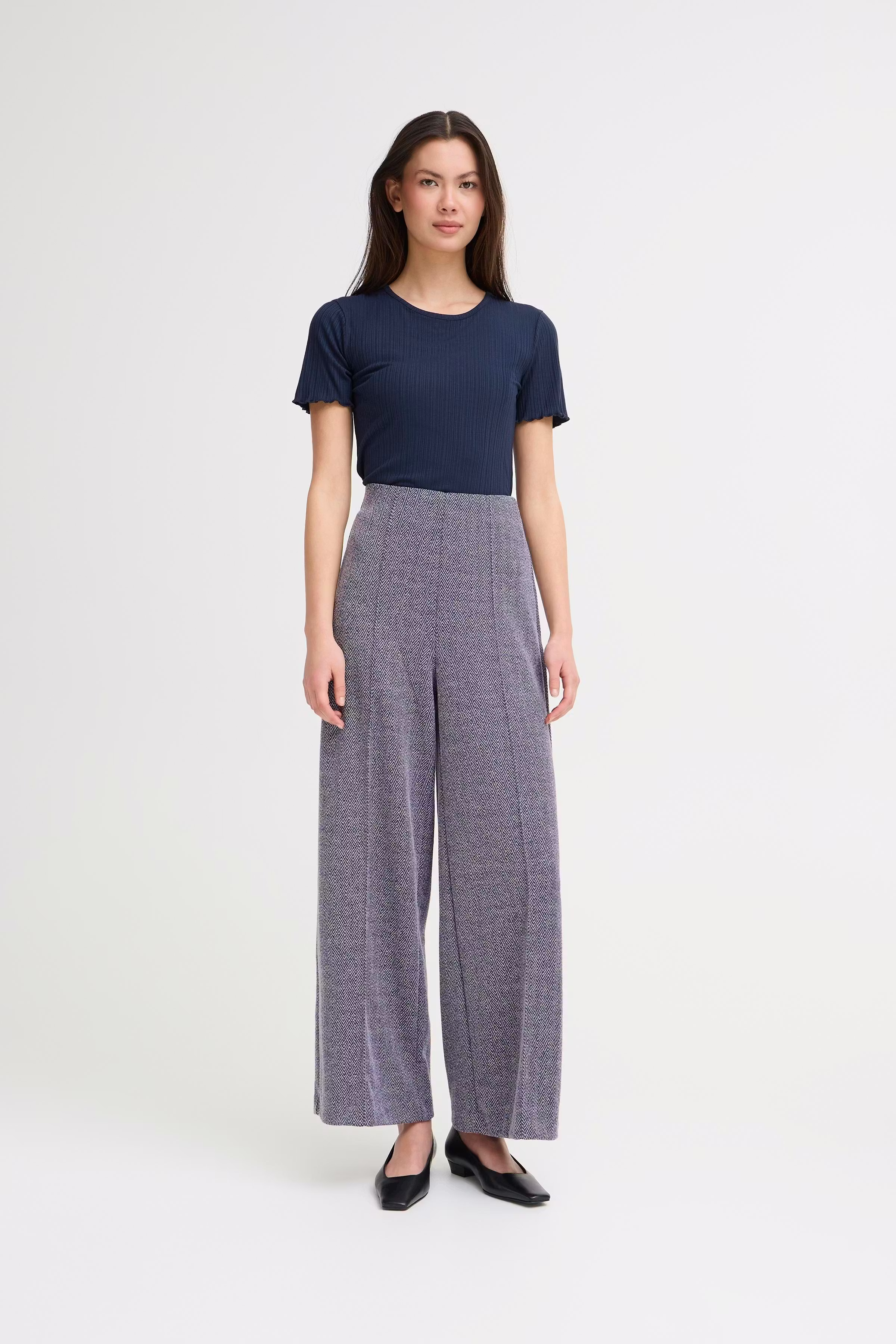 IHKATE JACQUARD Trousers LOOKBOOK FRONT 20121602-900000478