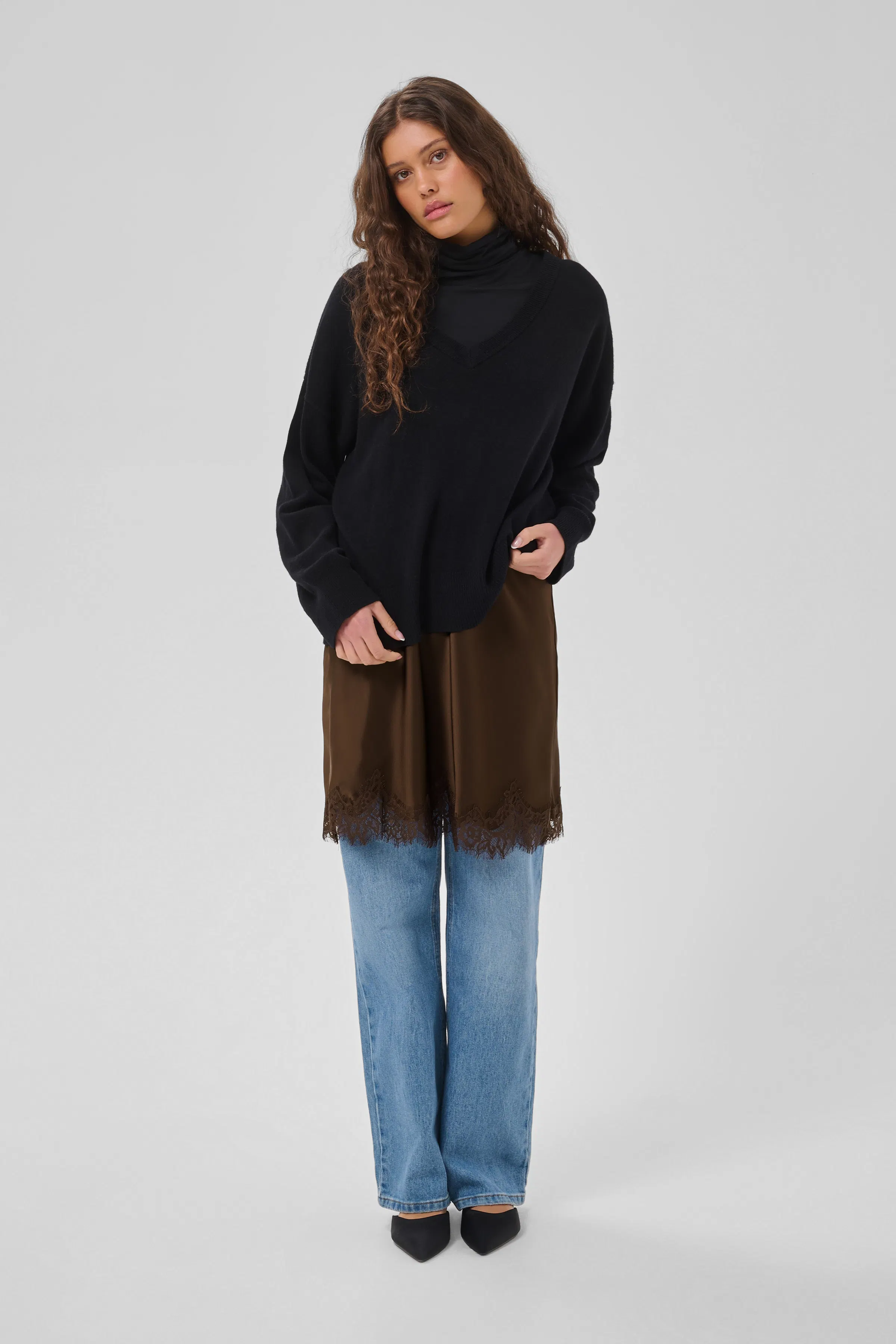 MWBrenda Kjol med spetskant LOOKBOOK FRONT 10705716-109345