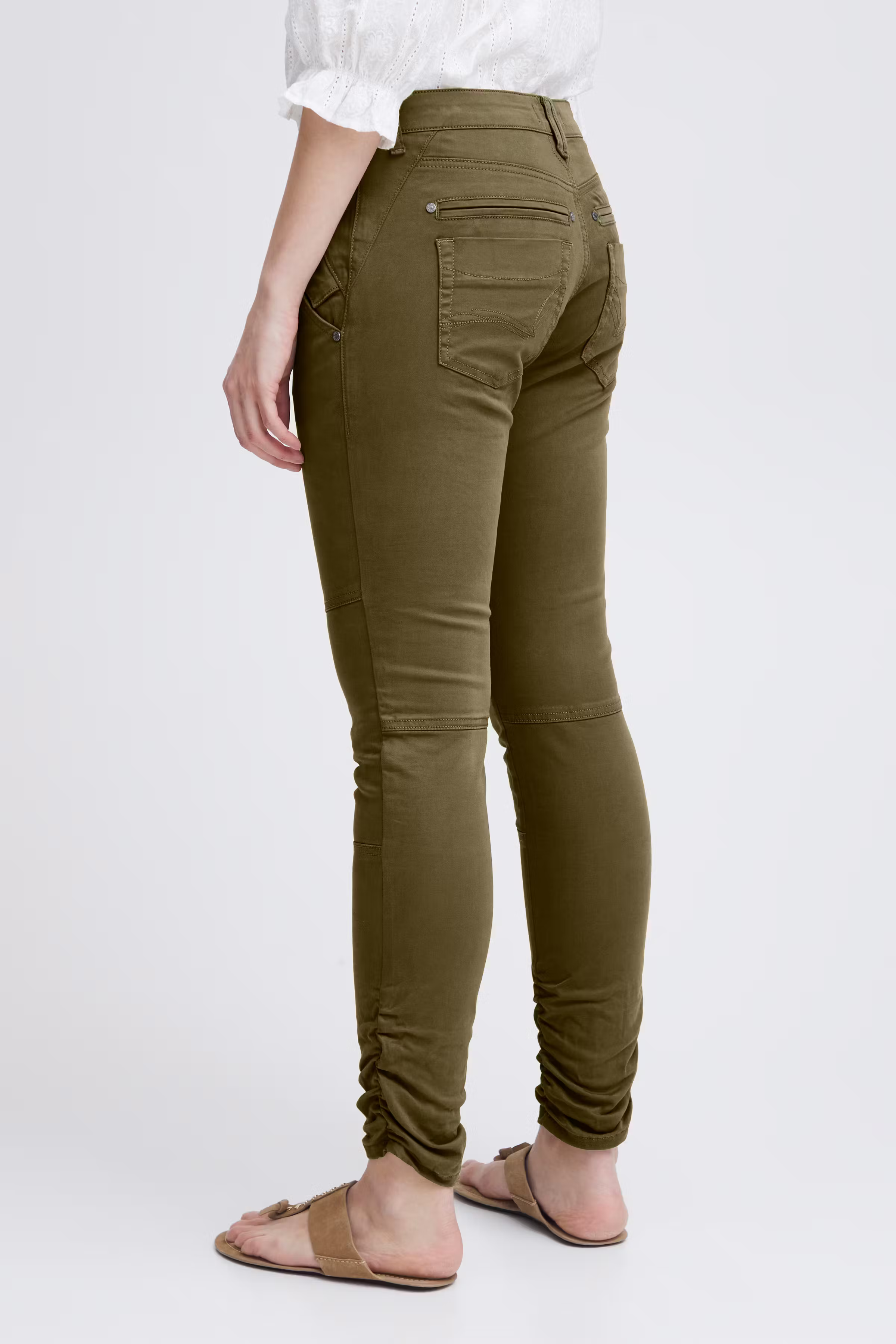 PZFAYLINN Mid Waist Skinny Leg Broek LOOKBOOK BACK 50207985-190510
