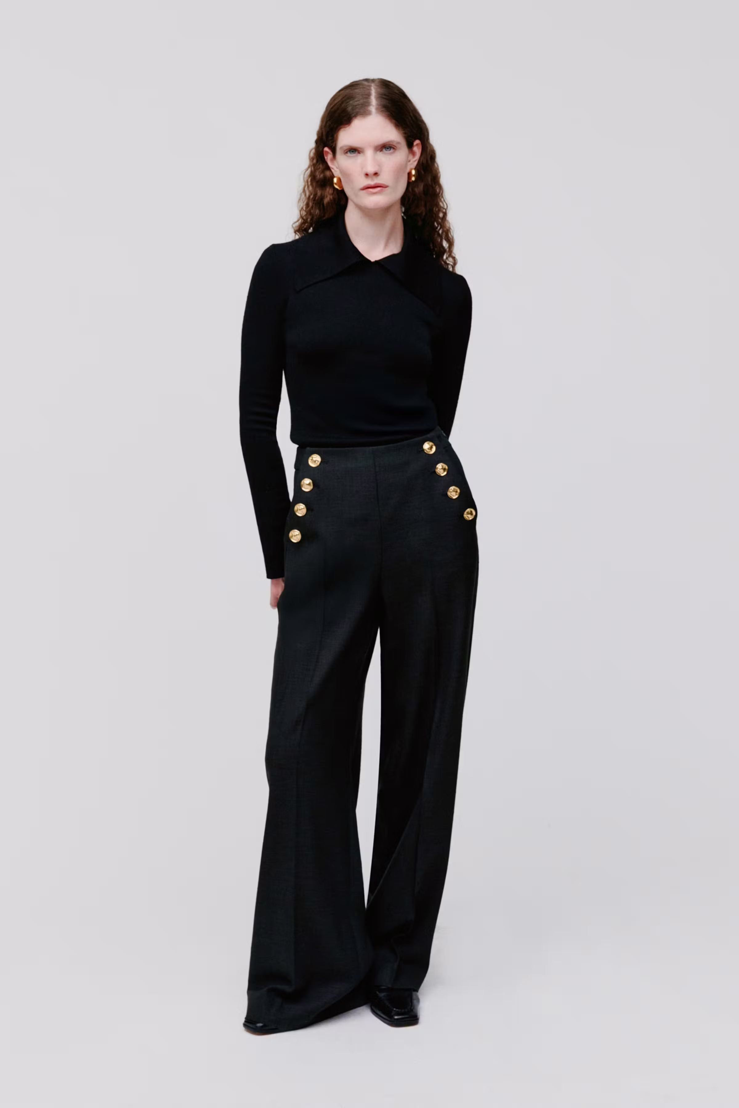 PHELINE Trousers LOOKBOOK FRONT 30600730-BK999