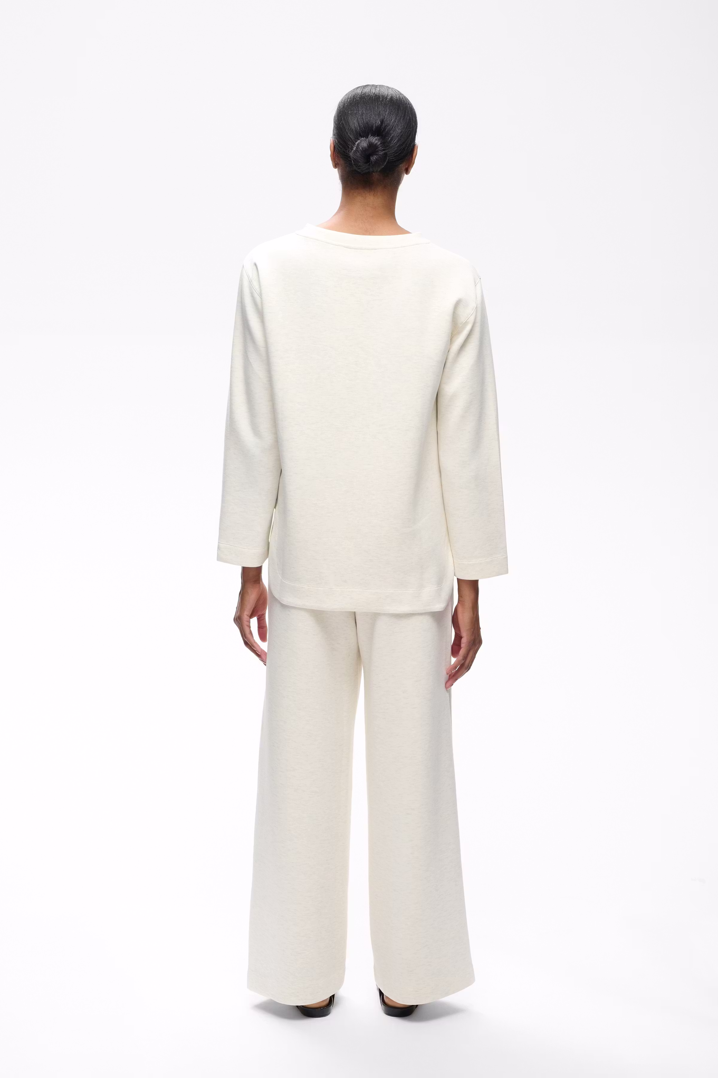 GincetteIW Melange Trousers LOOKBOOK BACK 30110741-300597