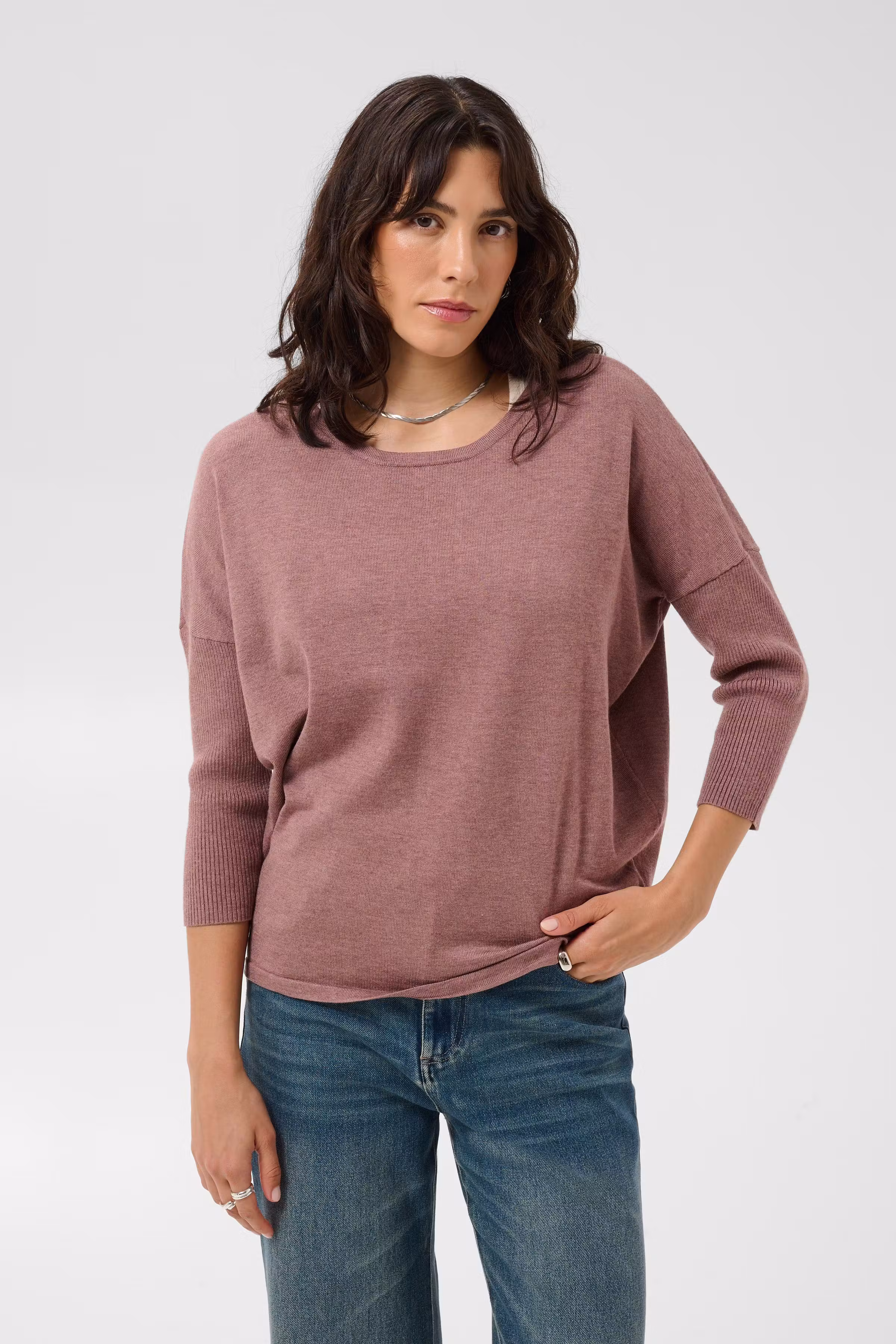 MilaSZ R-Neck Pullover LOOKBOOK FRONT 30500003-1715101