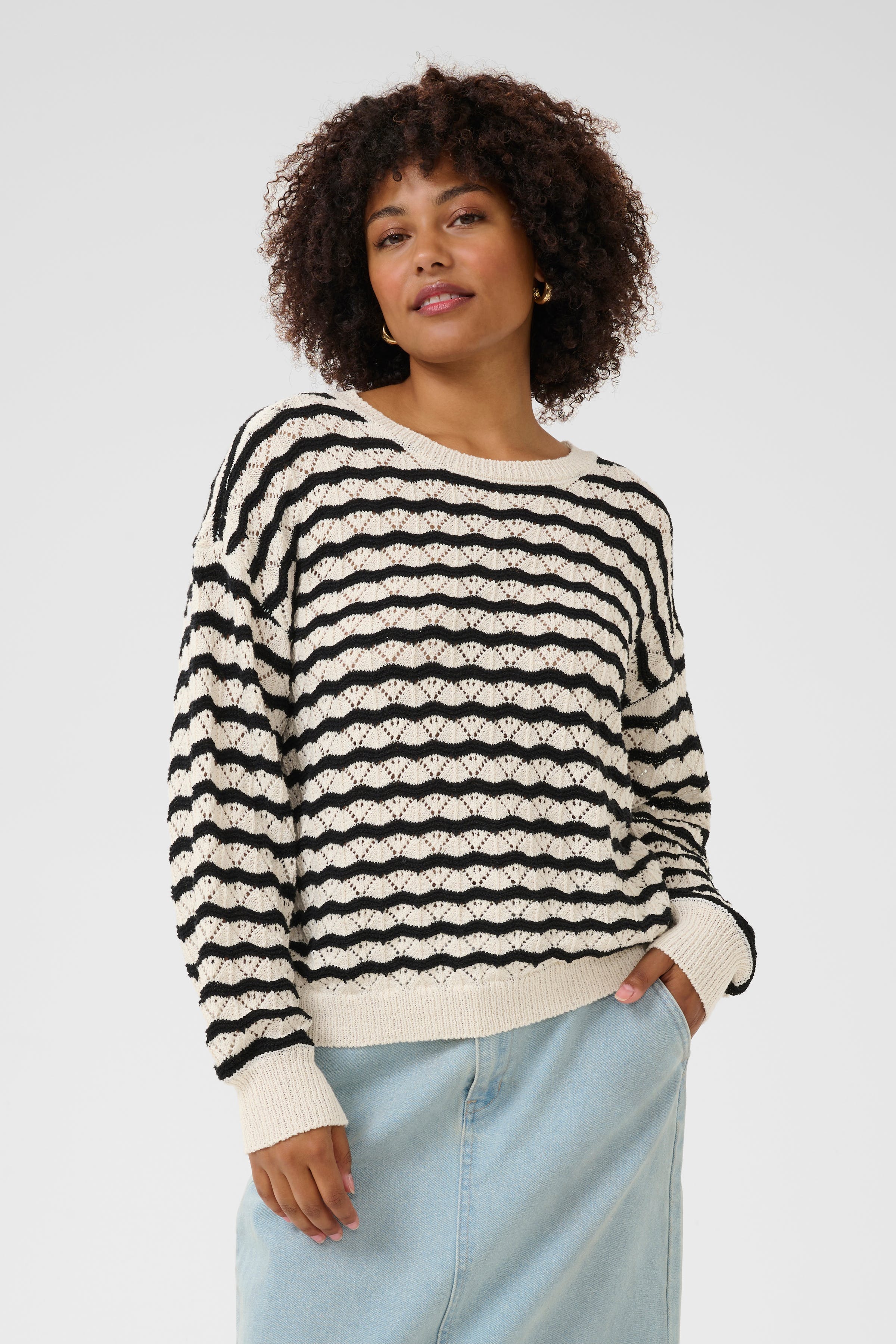 CRPoppi Striktrøje LOOKBOOK FRONT 10613365-107202