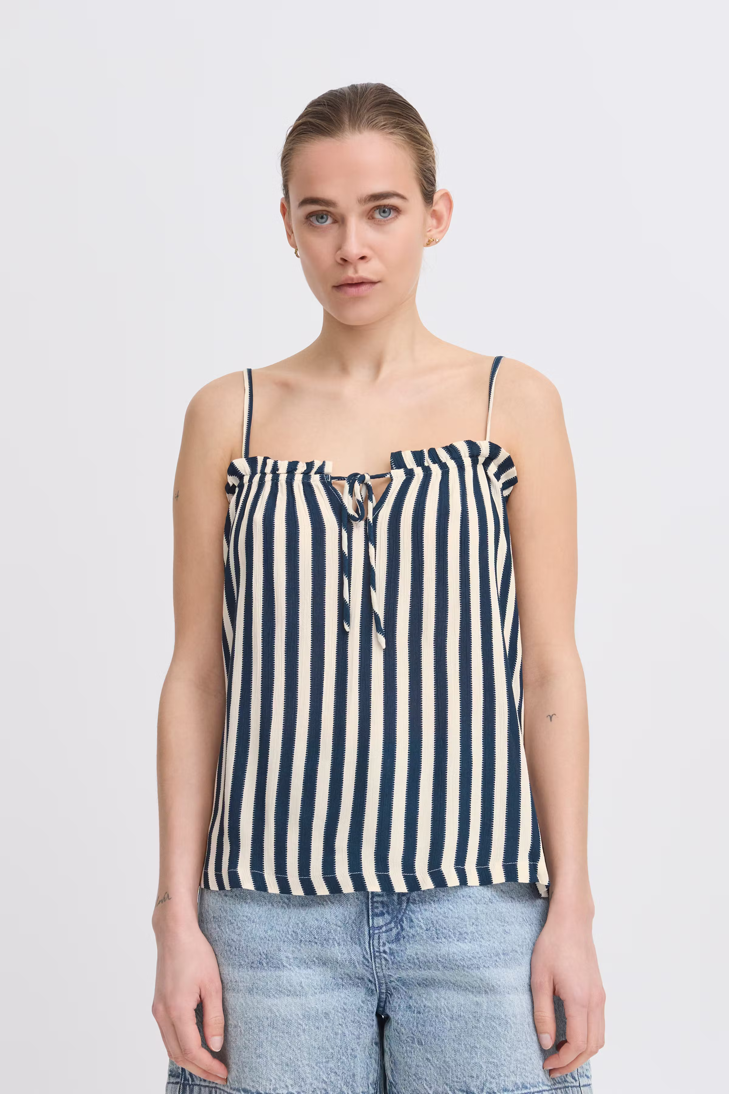 IHMARRAKECH Kurzarm-Bluse LOOKBOOK FRONT 20122946-204479