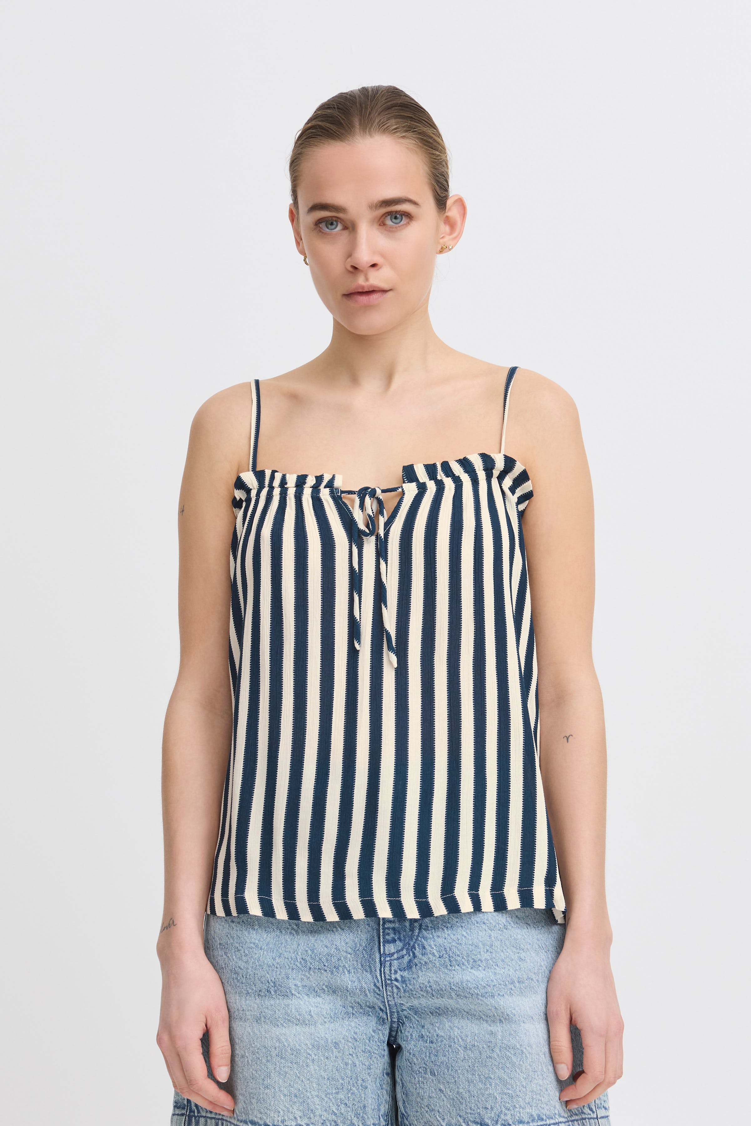 IHMARRAKECH Kortermet bluse LOOKBOOK FRONT 20122946-204479